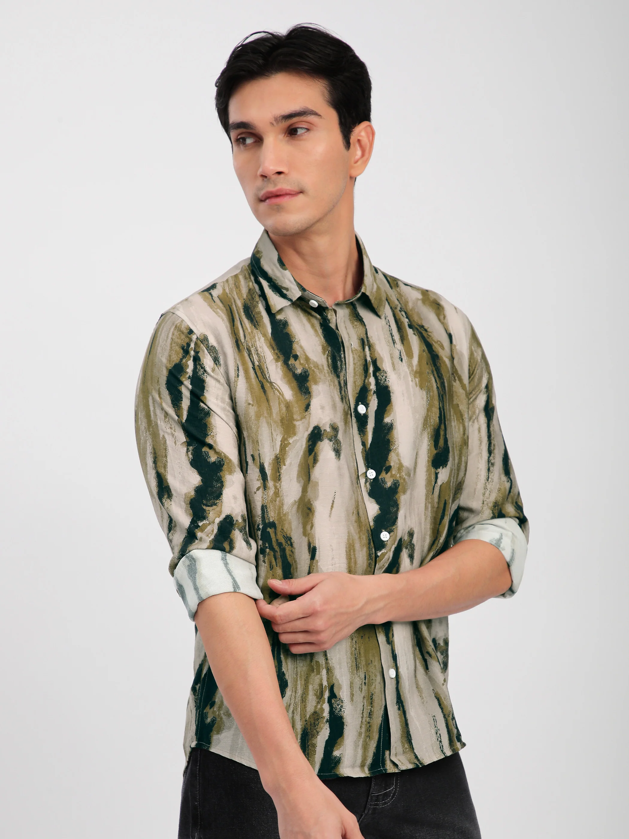 Marble Abstract Printed Shirt