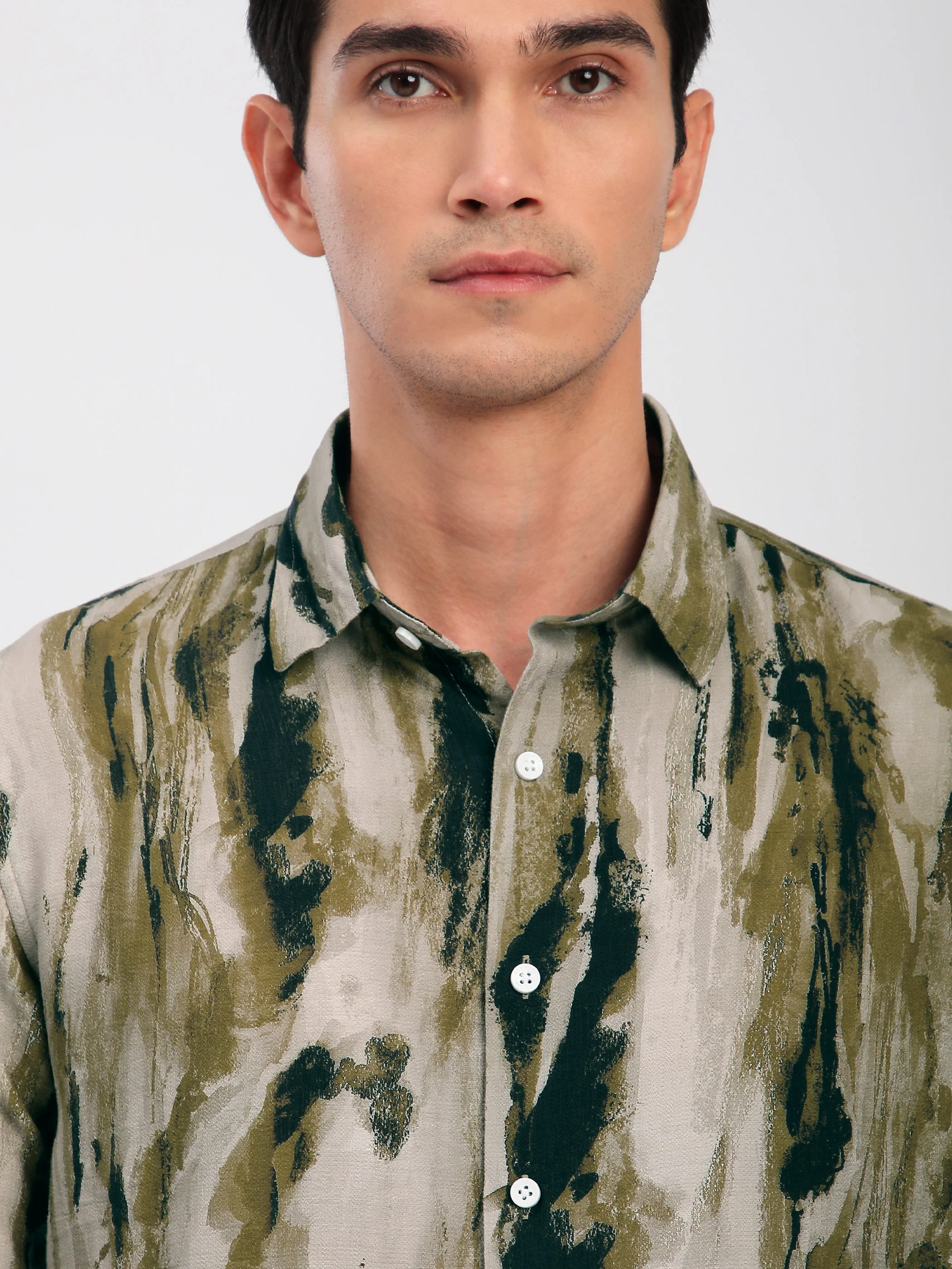 Marble Abstract Printed Shirt - Image 9