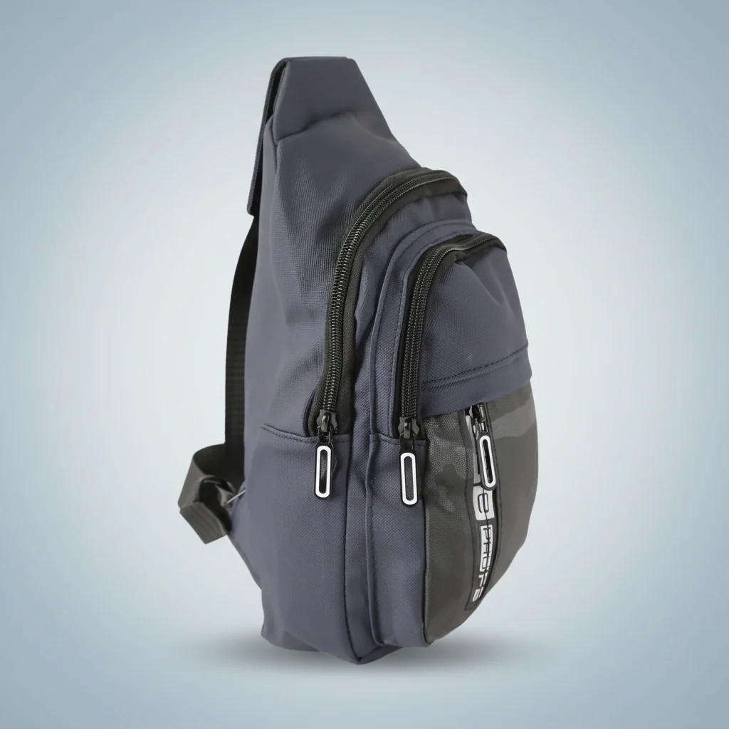 Camouflage Pattern Messenger Bag for Men - Navy Blue - Image 3