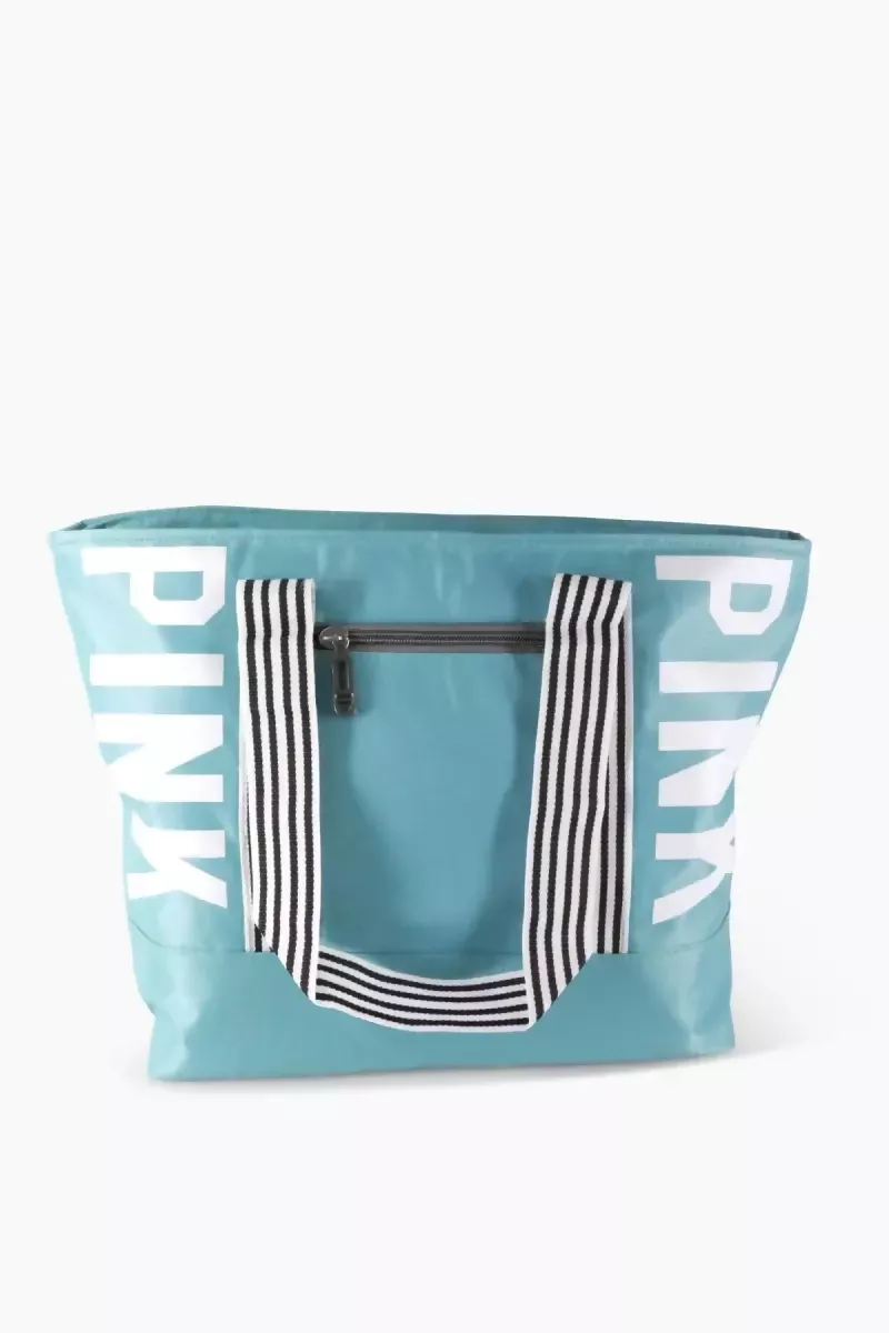 Canvas Shoulder Tote Bag Girls (Turquoise) - Image 3