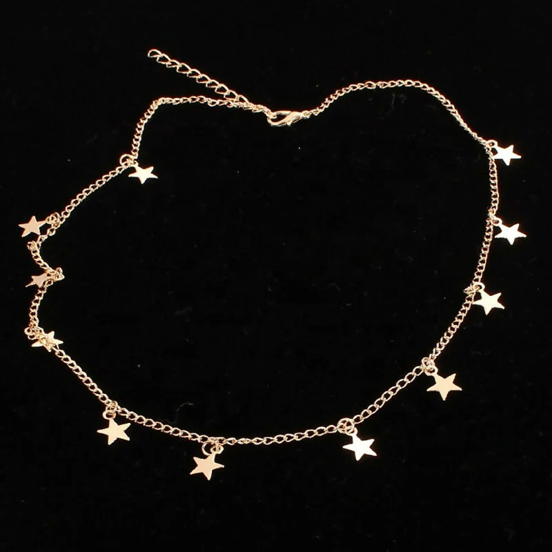 Celestial Star & Crescent Moon Necklace Set (2 Pieces) - Image 3