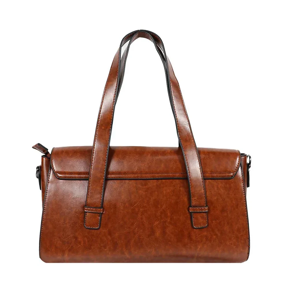 Classic Brown 3-in-1 Handbag Set – Handbag, Crossbody & Wallet Combo - Image 6