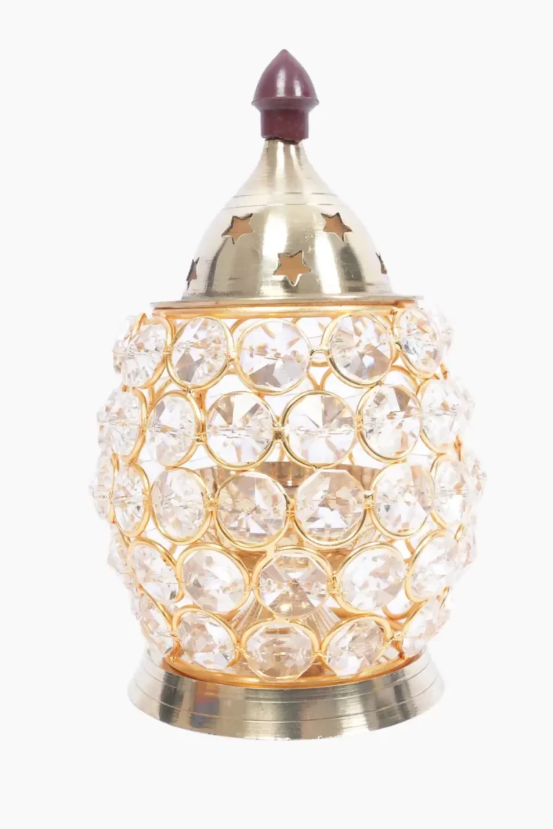 Classic Divine - Brass Nanda Vilakku - 14cm - Image 4