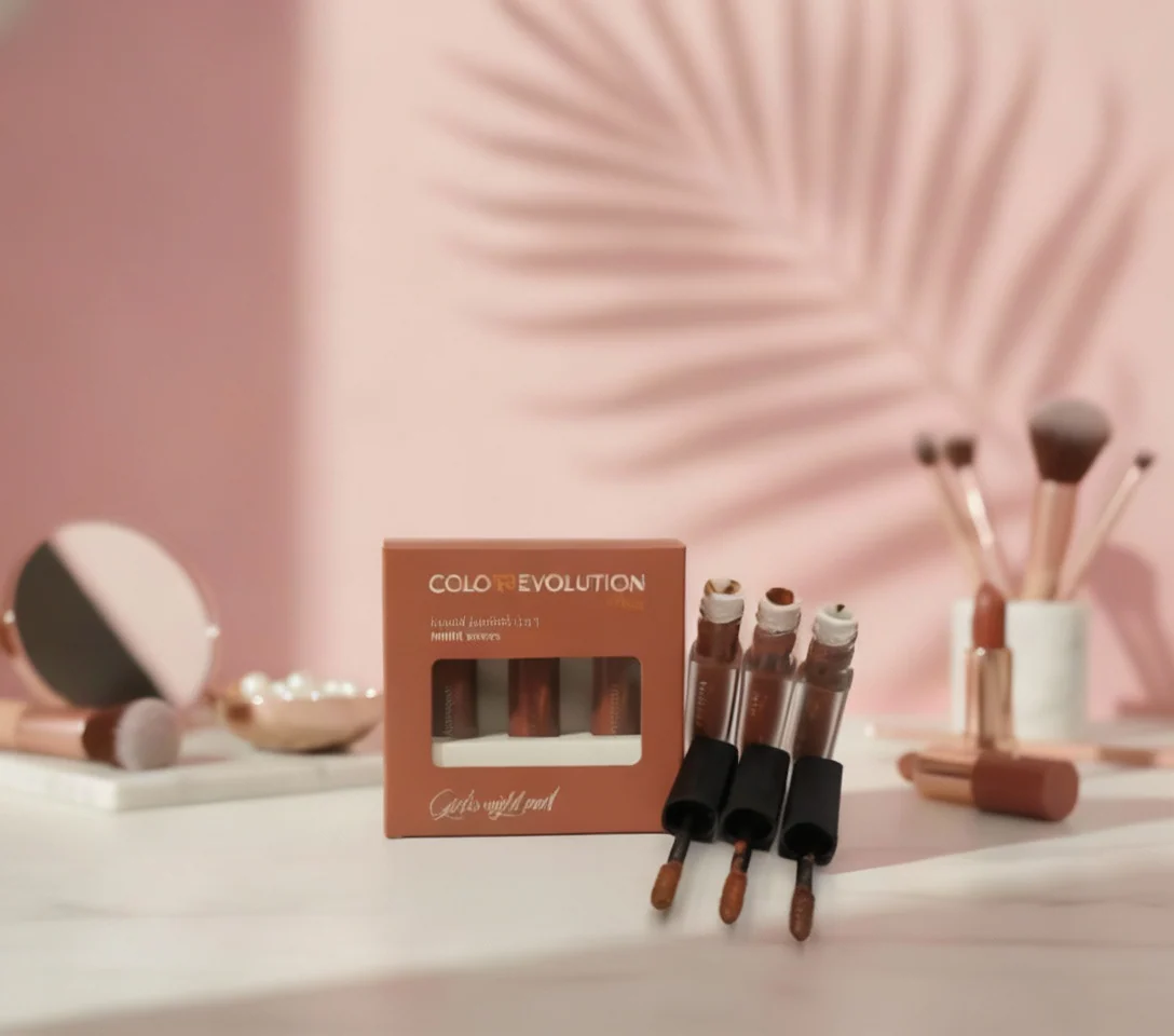 Color Revolution 3 in 1 mini liquid lipstick - browns - girls night out - Image 2