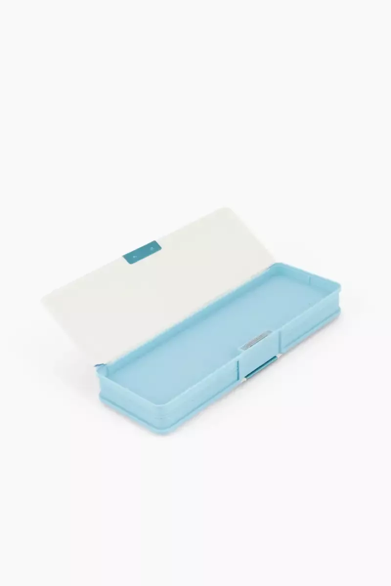Cute Fish Printed Metal Pencil Case for Kids (Blue) - Pack of 1 - Image 4