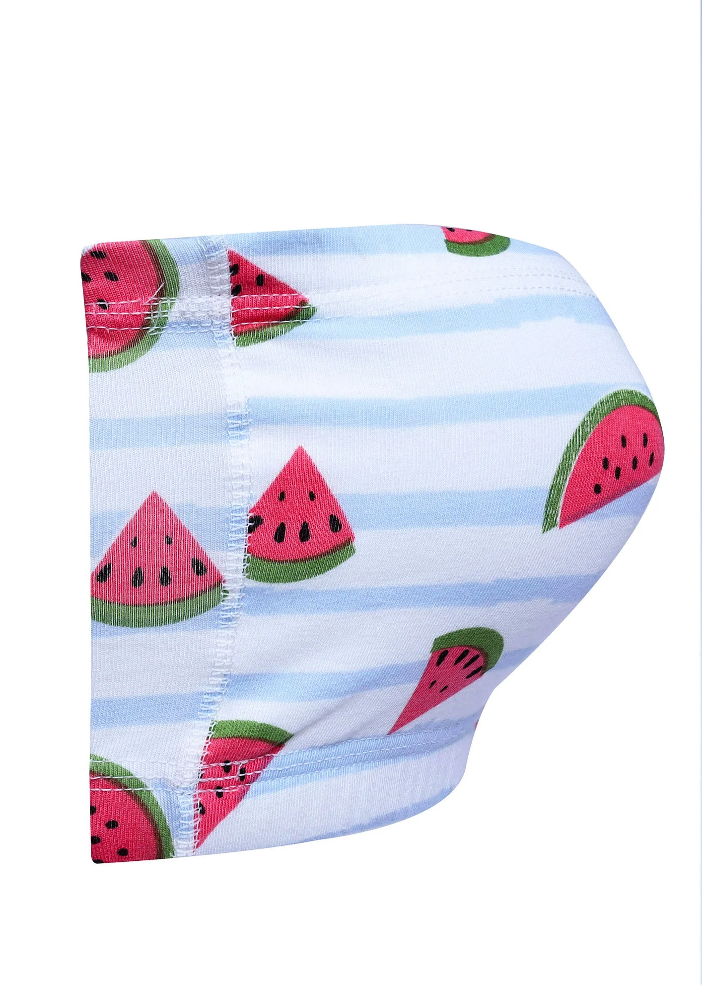 D'chica Essentials Assorted Double-Layer Cotton Tube Bra | Non-Padded Strapless Bra | Watermelon Print Bra - Image 4