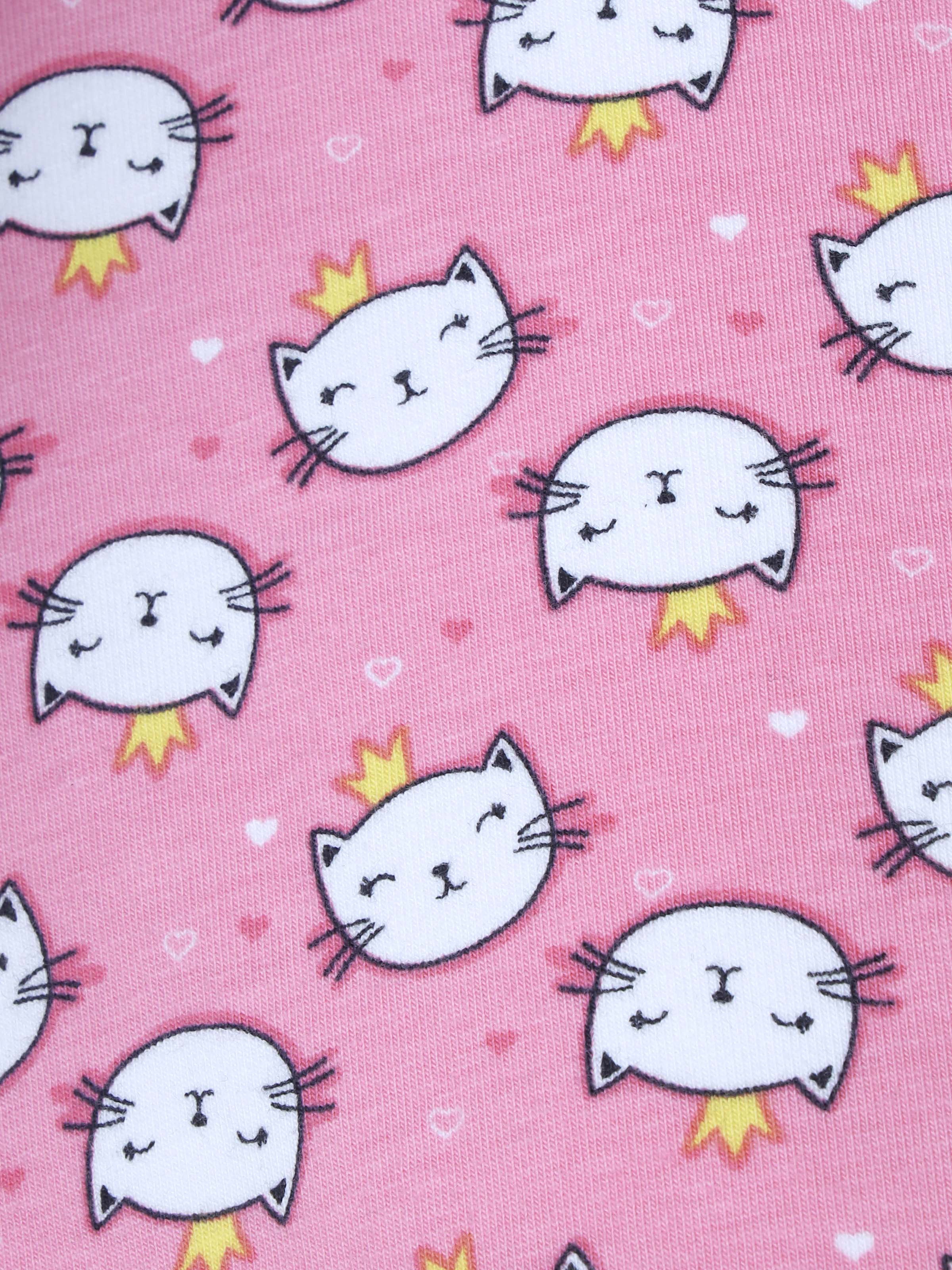 D'chica Essentials Assorted Kitty Print Cycling Shorts colour(pink) – Cute, Comfortable, and Fun! - Image 5