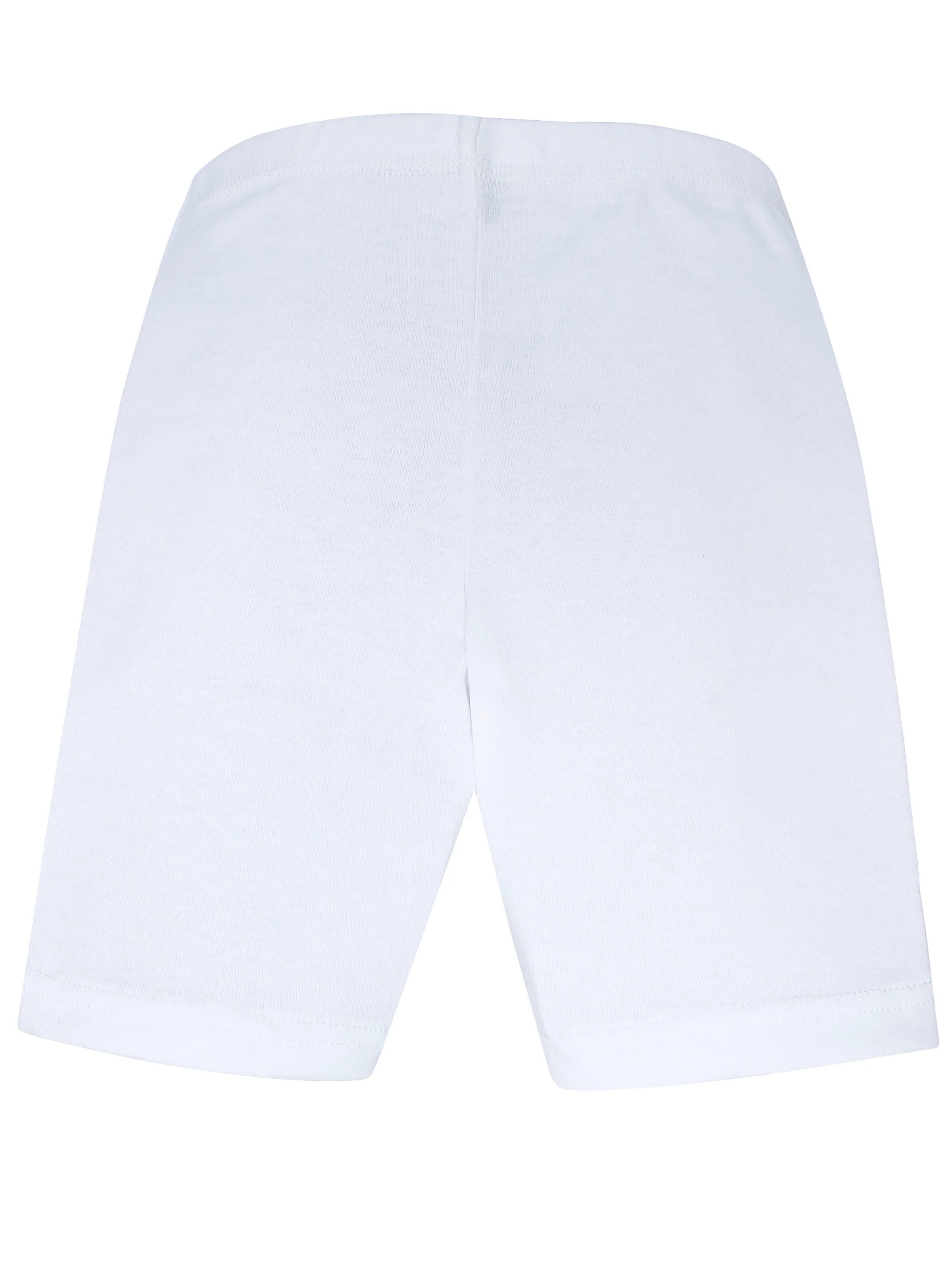 D'chica Essentials Assorted Solid White Lycra Cycling Shorts colour (White) – Sleek, Comfortable, and Versatile! - Image 2