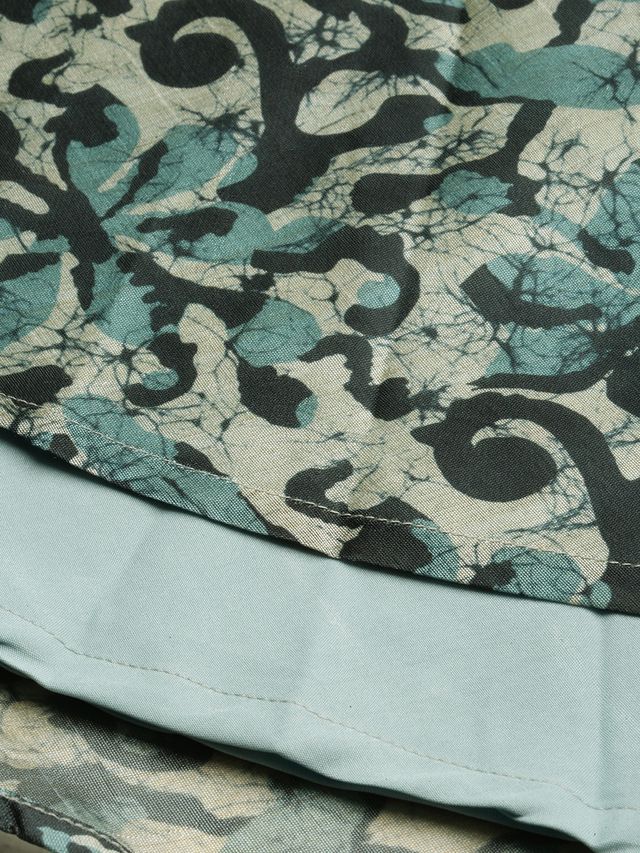 Bollywood Vogue Ready To Wear Sage Green Digital Printed Maxi Dress - Image 7