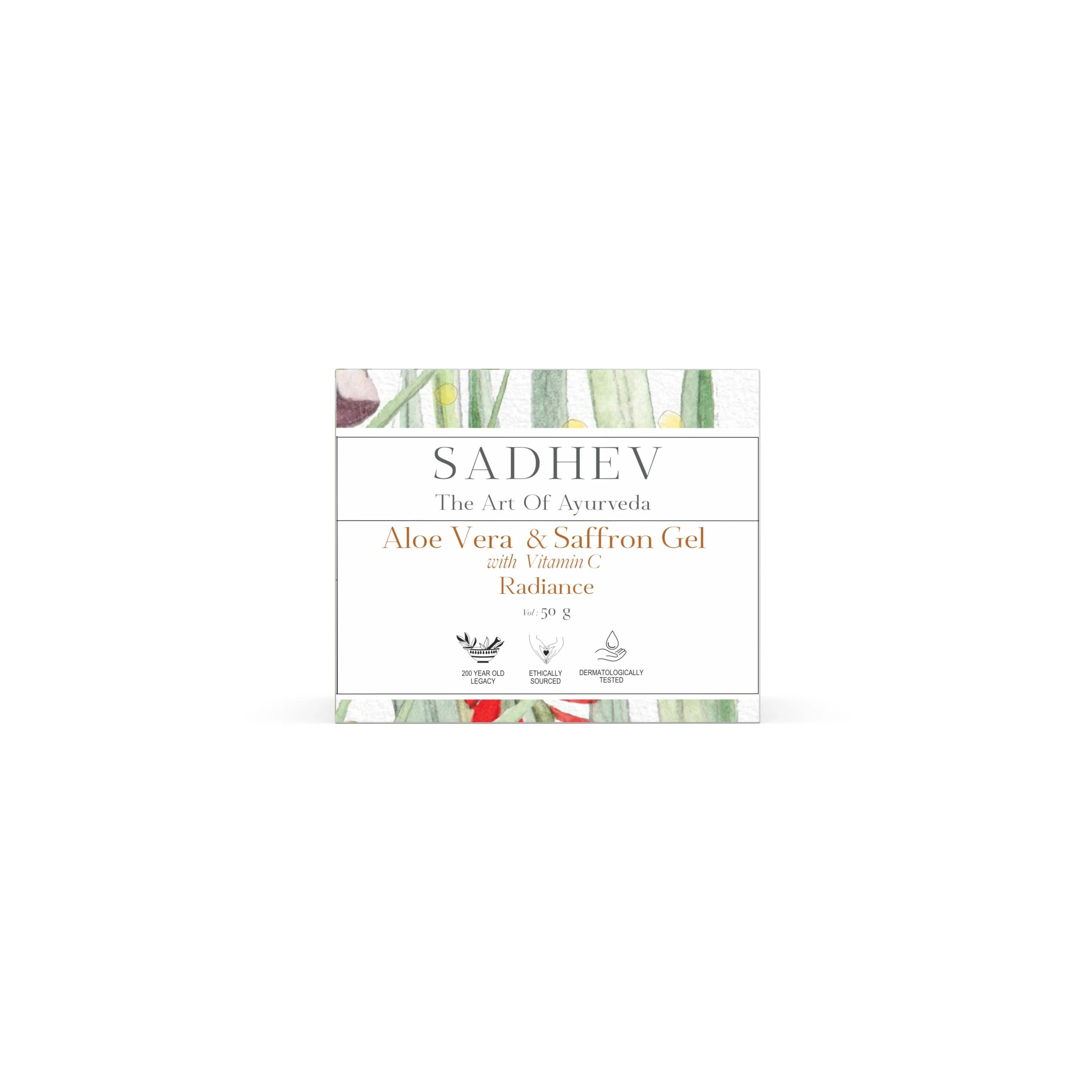 Aloe Vera & Saffron Gel with Vitamin C - 50gms - Image 3