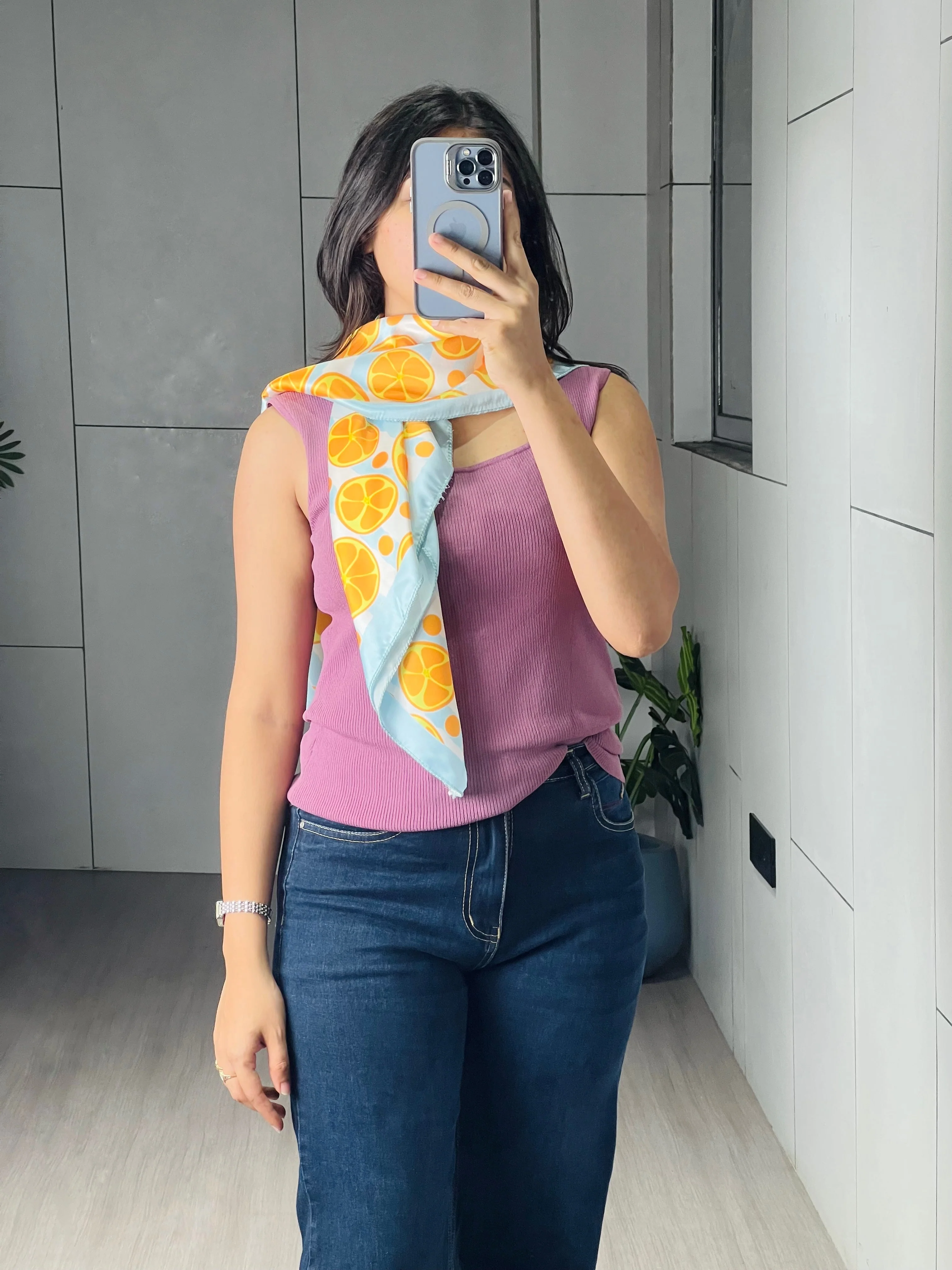 Fancy Scarves Allover Fruit Printed - Image 9