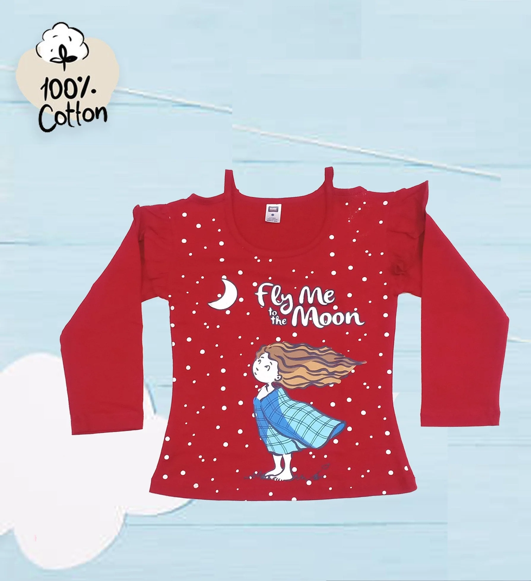 Girls Printed T-shirt FG102 - Image 2