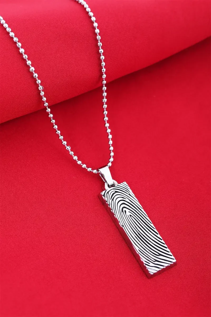 Classic Silver Plated Curb Chain for Men - Silver,20 Inches