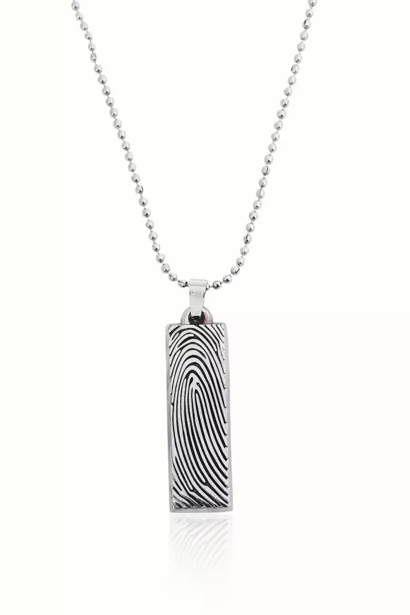 Classic Silver Plated Curb Chain for Men - Silver,20 Inches - Image 3