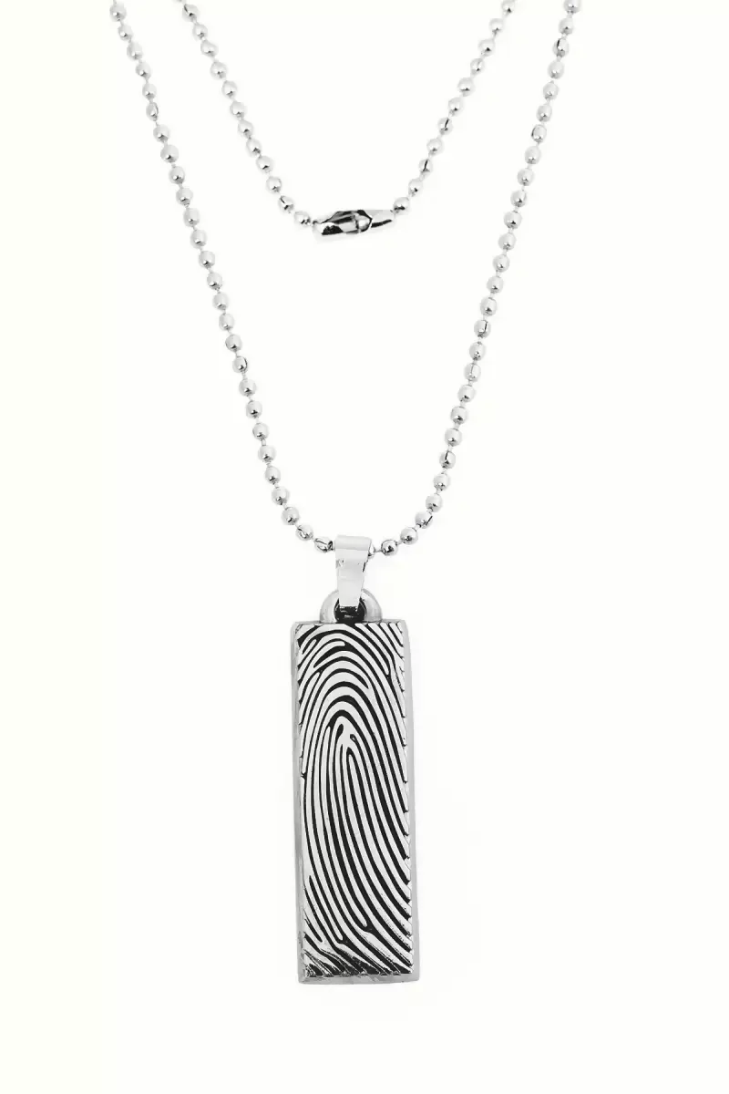 Classic Silver Plated Curb Chain for Men - Silver,20 Inches - Image 4