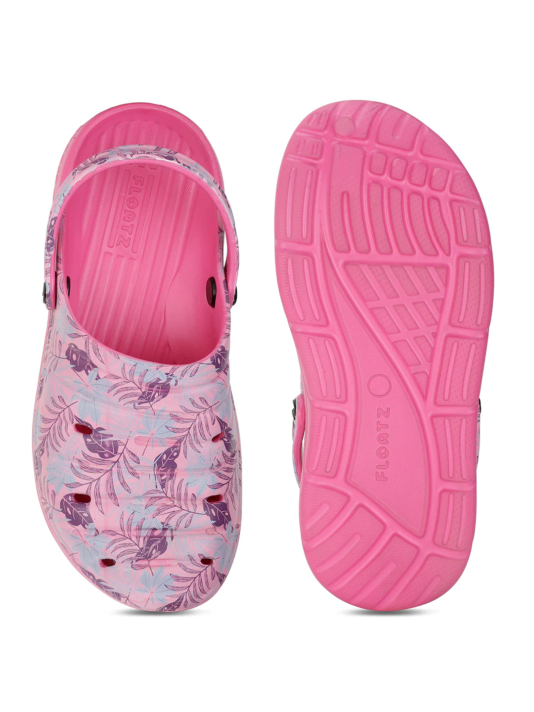 Floatz Women's Pink Casual Waterproof Clogs - Image 4