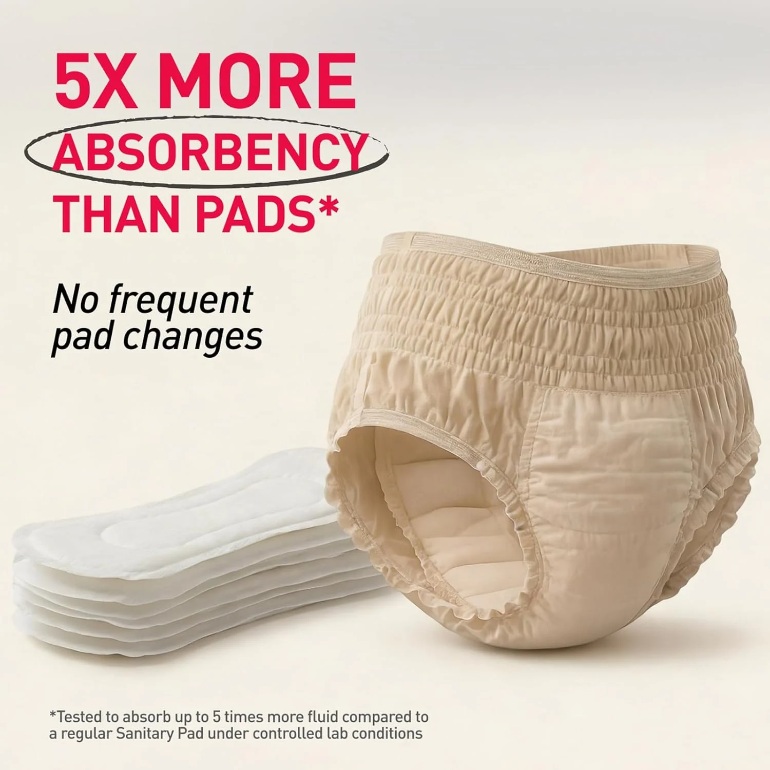 Sirona Disposable Period Panties (L-XL) | 360° Protection for 12 hours | No Leakage, No Discomfort | Day & Night Protection | Wetness Indicator | Ultra-Absorbent Core(Pack of 2) - Image 2