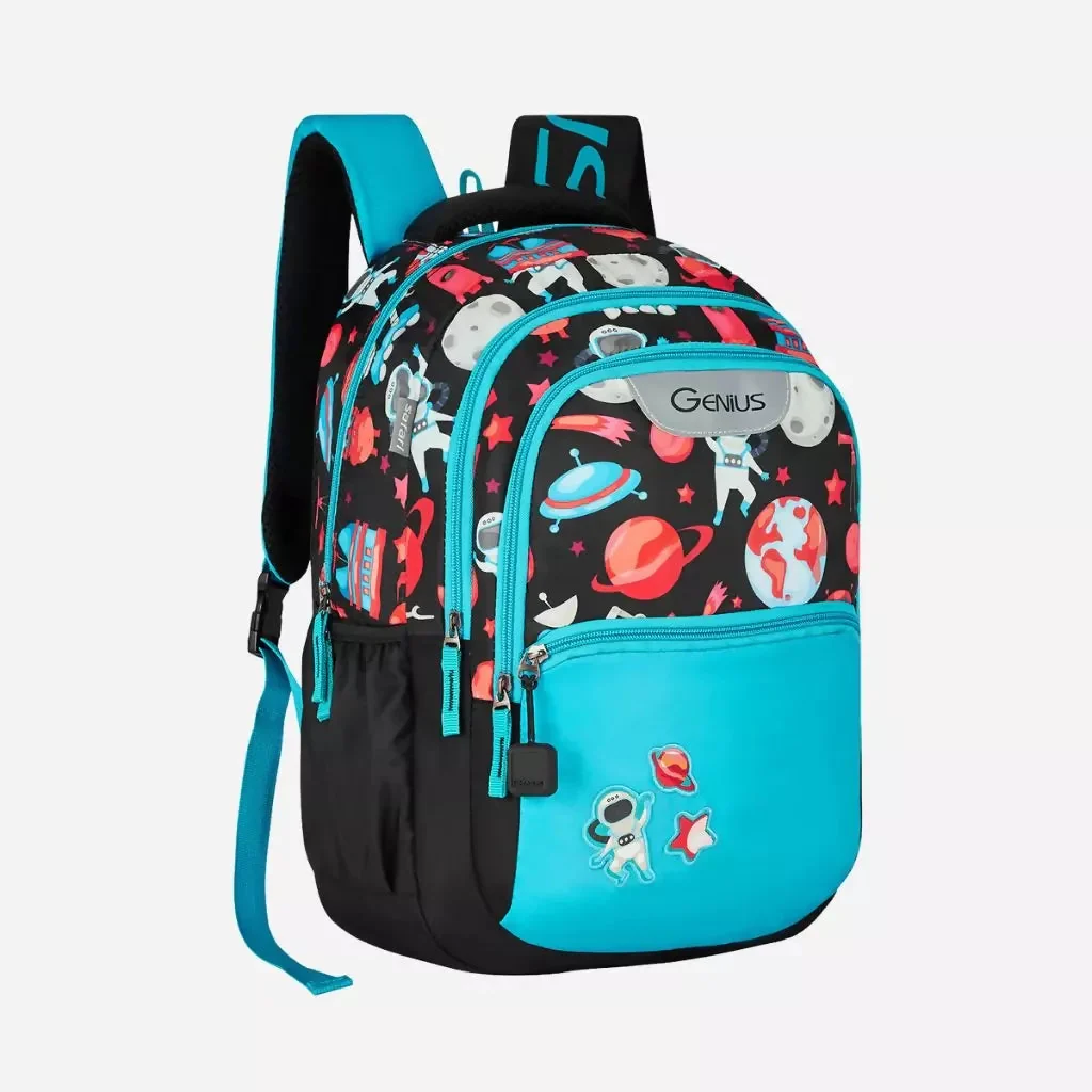 Genius by Safari Comet Black 27L Student Backpack - Image 4
