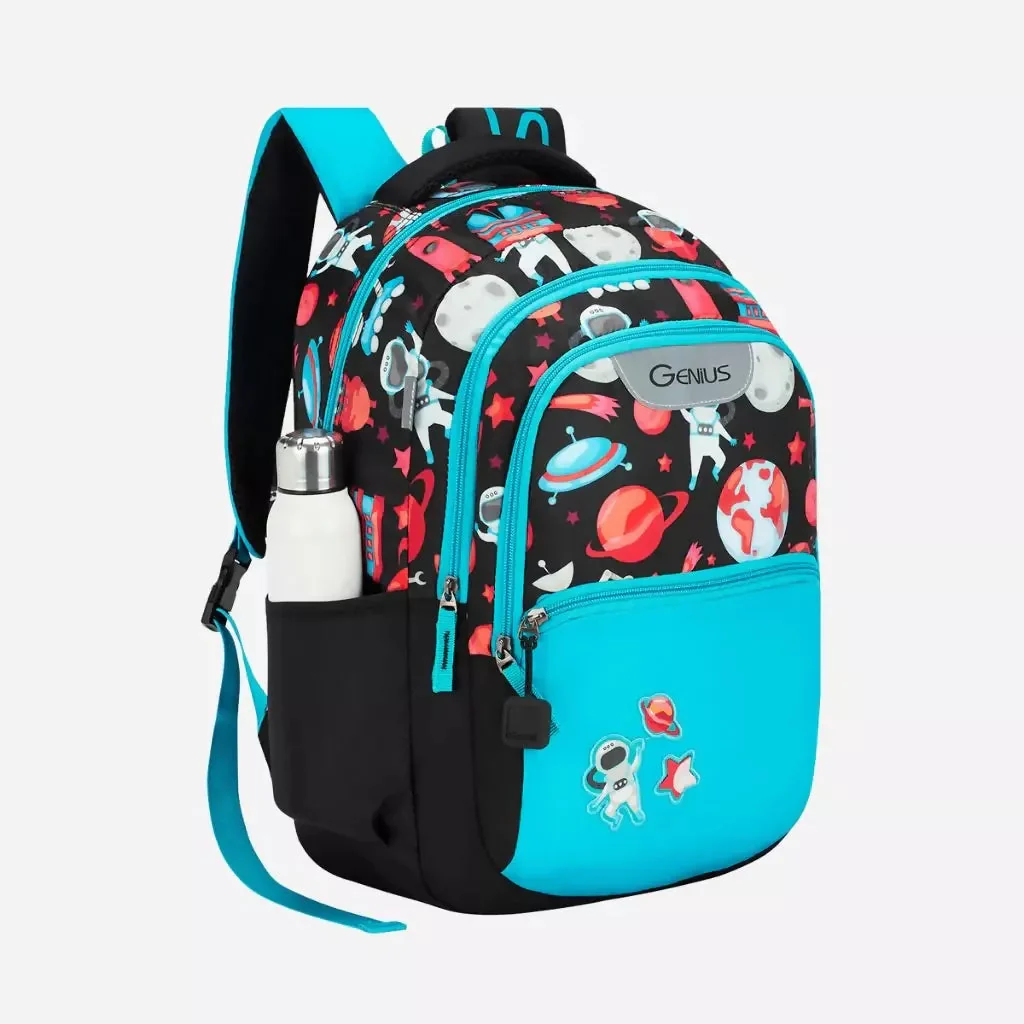 Genius by Safari Comet Black 27L Student Backpack - Image 7