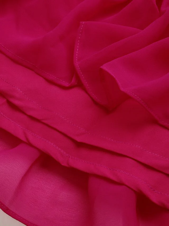 Bollywood Vogue Ready To Wear Dark Pink Embroidered Georgette Lehenga - Image 4