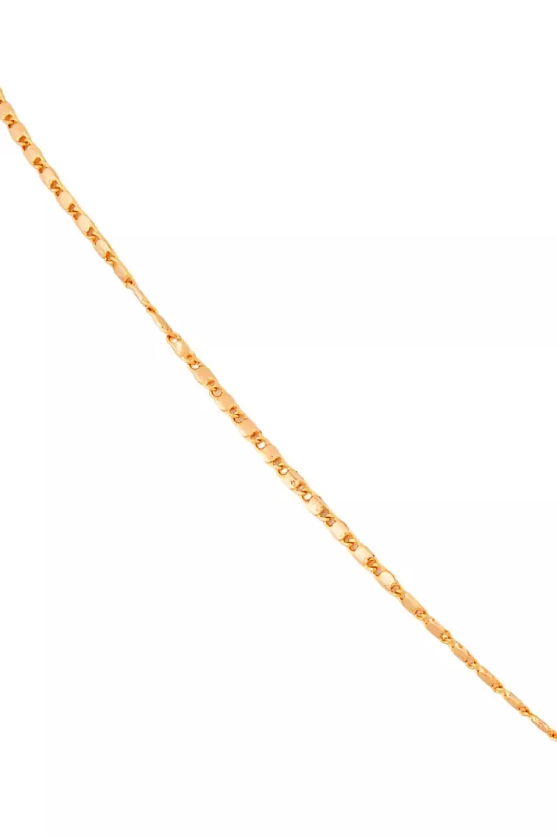 Gold Plated Floral Pendant Chain for Women and Girls(Gold,18 Inch) - Image 3
