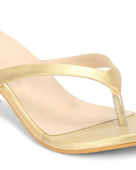 GRACECODE Women Kitten Heeled Sandals with PU Upper - Image 3
