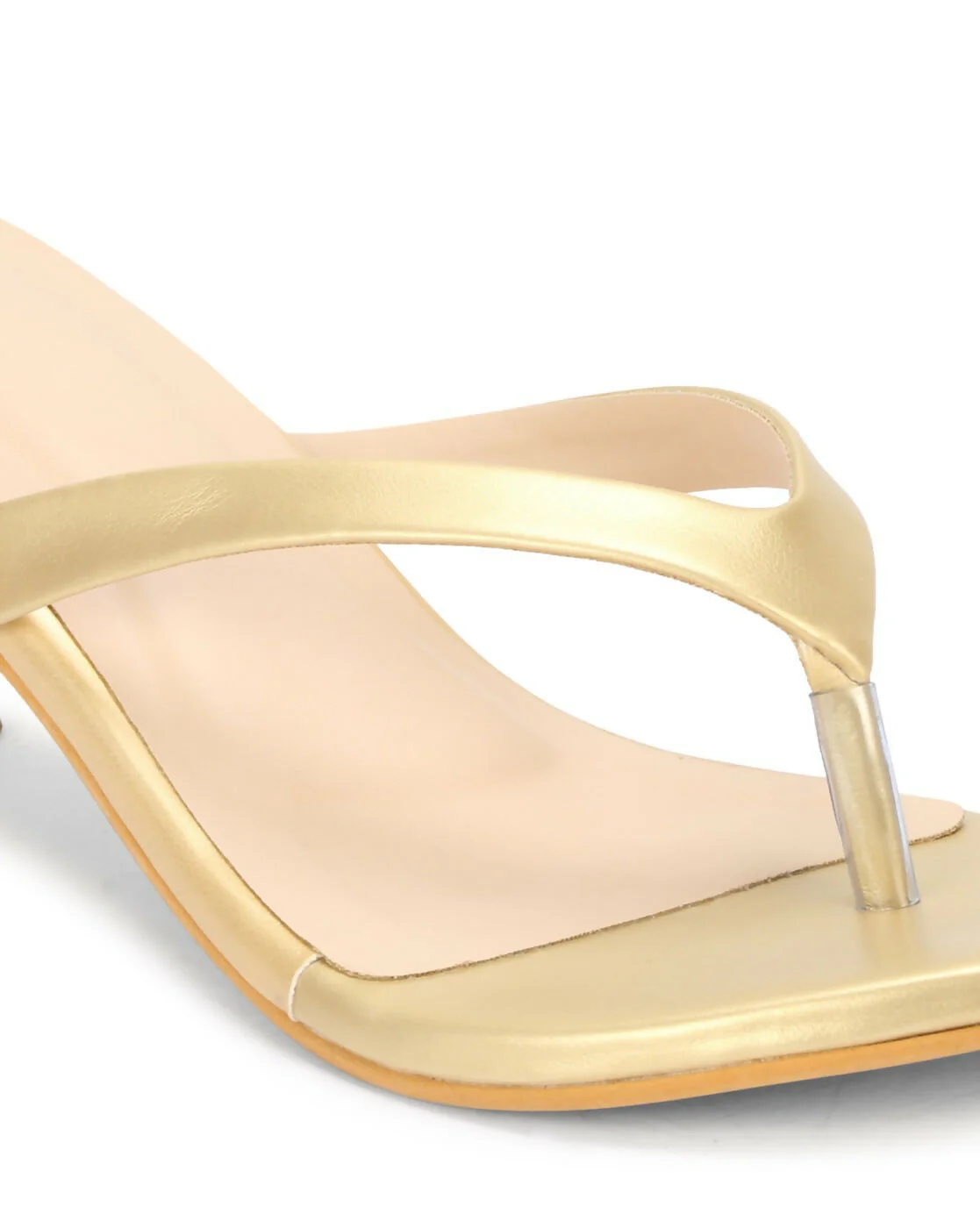 GRACECODE Women Kitten Heeled Sandals with PU Upper - Image 4