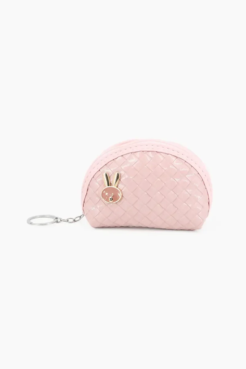 Half Moon Style Small Money Purse for Women (Baby Pink) - Image 3
