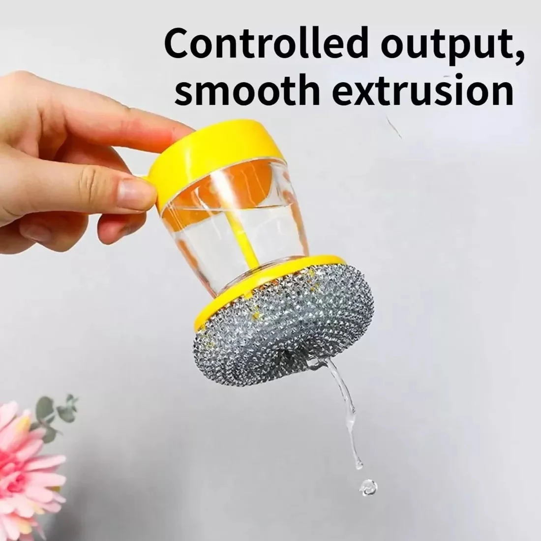Handheld Soap Dispenser with Scrub (1 Set) - Image 6