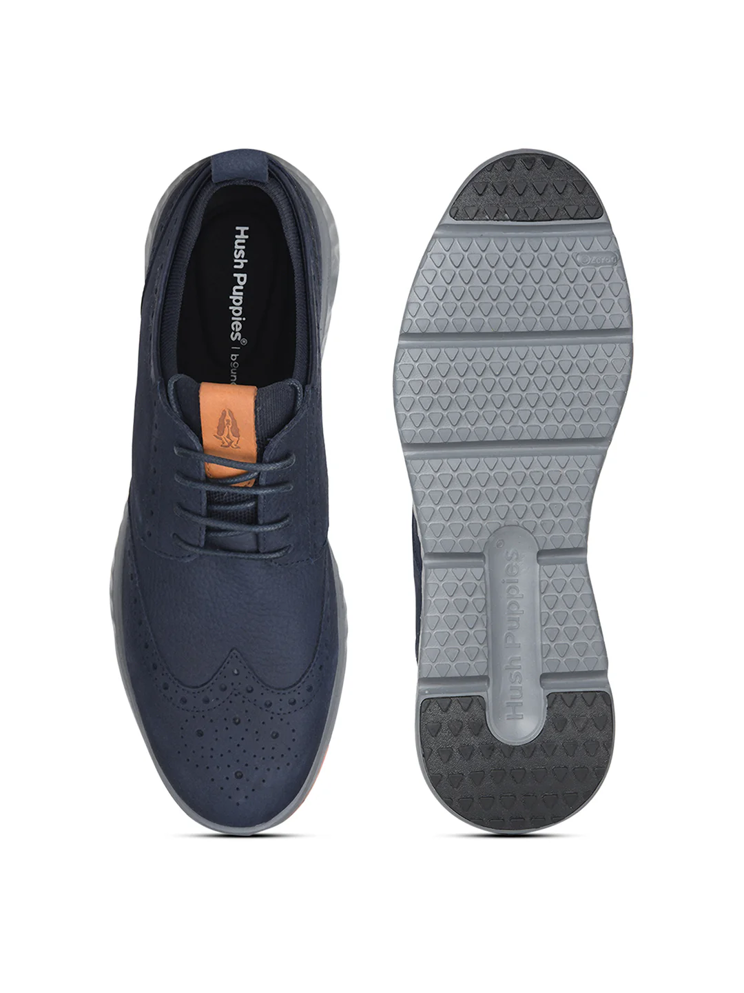 Hush Puppies Men Navy Blue Casual Lace-up Shoes - Image 4