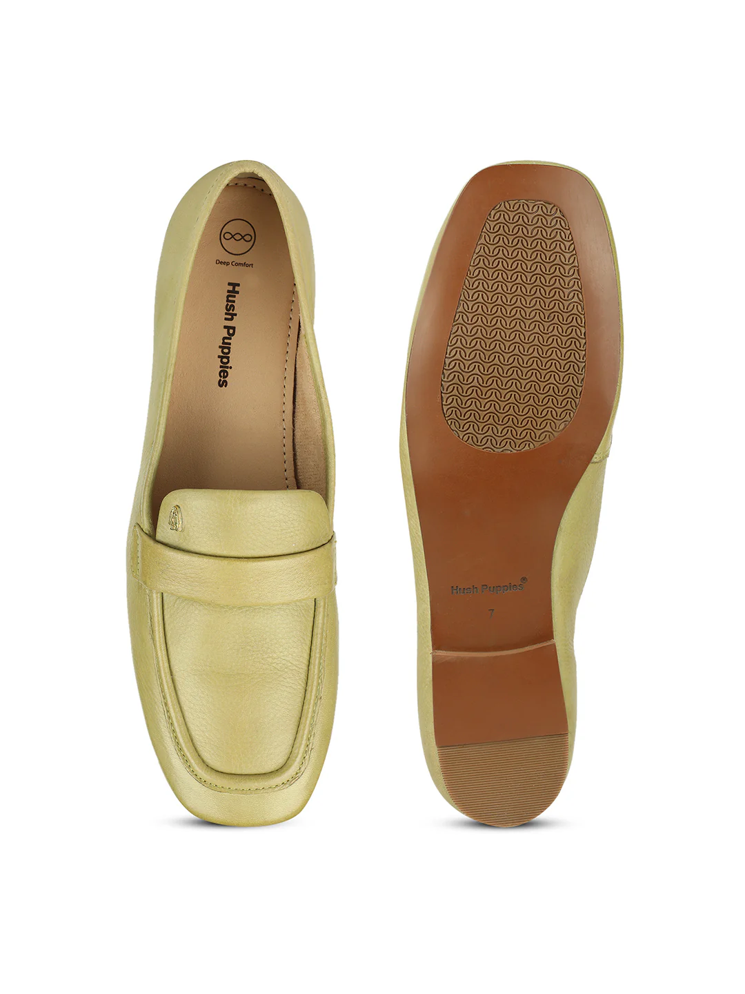 Hush Puppies Women Light Green Casual Slip-on Loafers - Image 4
