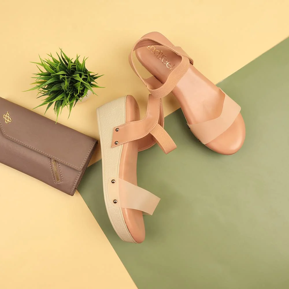 Indifeet Ankle Strap Platform Wedge Heel Sandals - Image 4