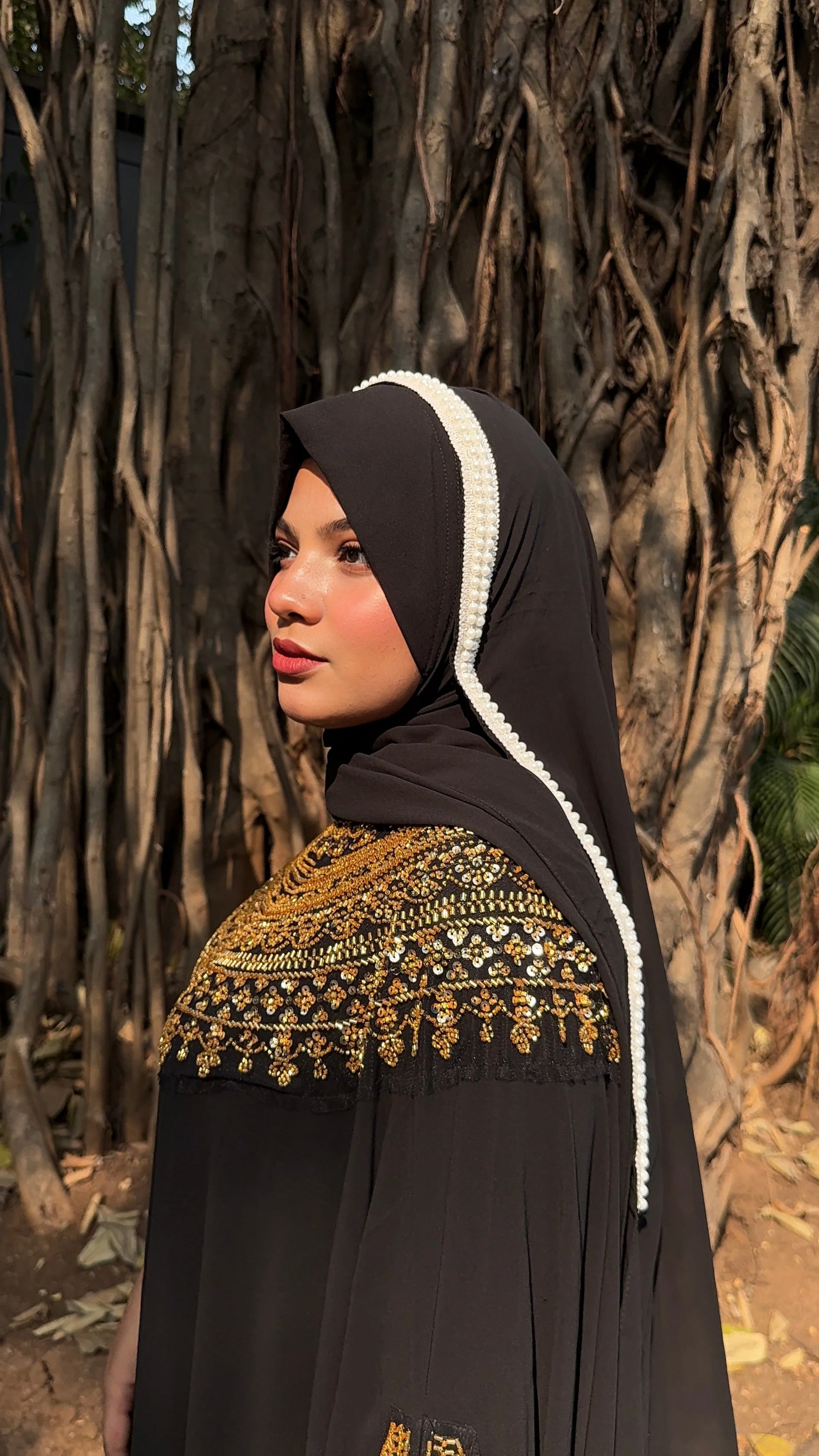 Instant - Daily Wear Ready To Wear/ Makhni Style Crochet Lace Hijab - Image 2