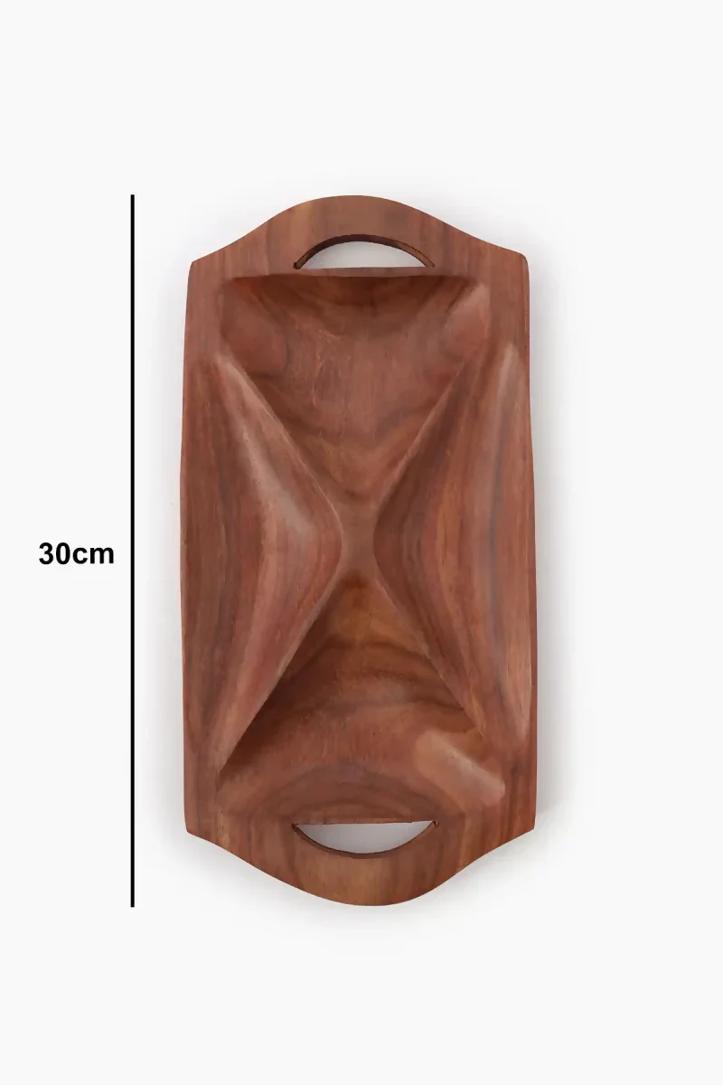 Kalki - Wooden Serving Tray - 30cm - Image 3