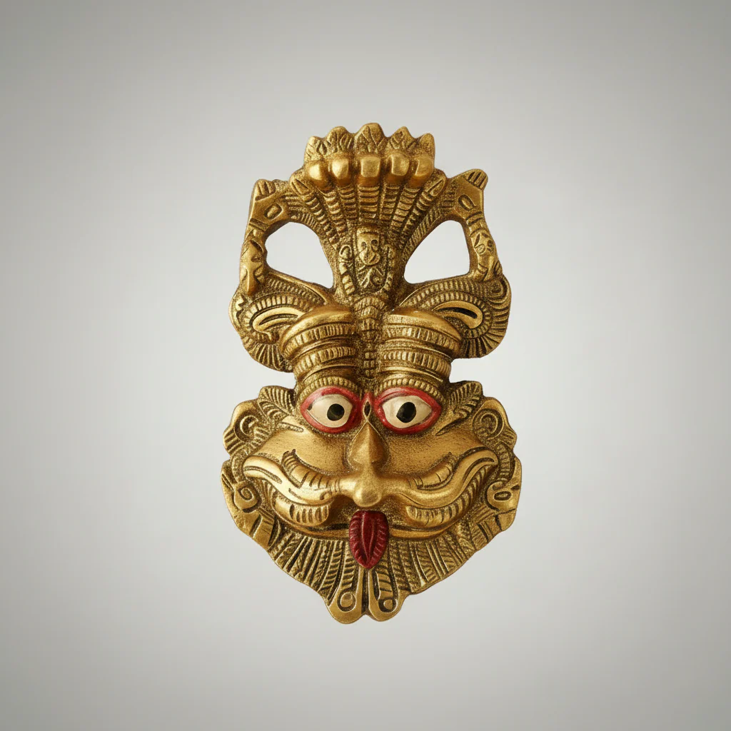 Keerthi Mukhudu Wall Hanging – Sacred Kirtimukha Face for Protection, Vastu & Spiritual Decor - Image 5