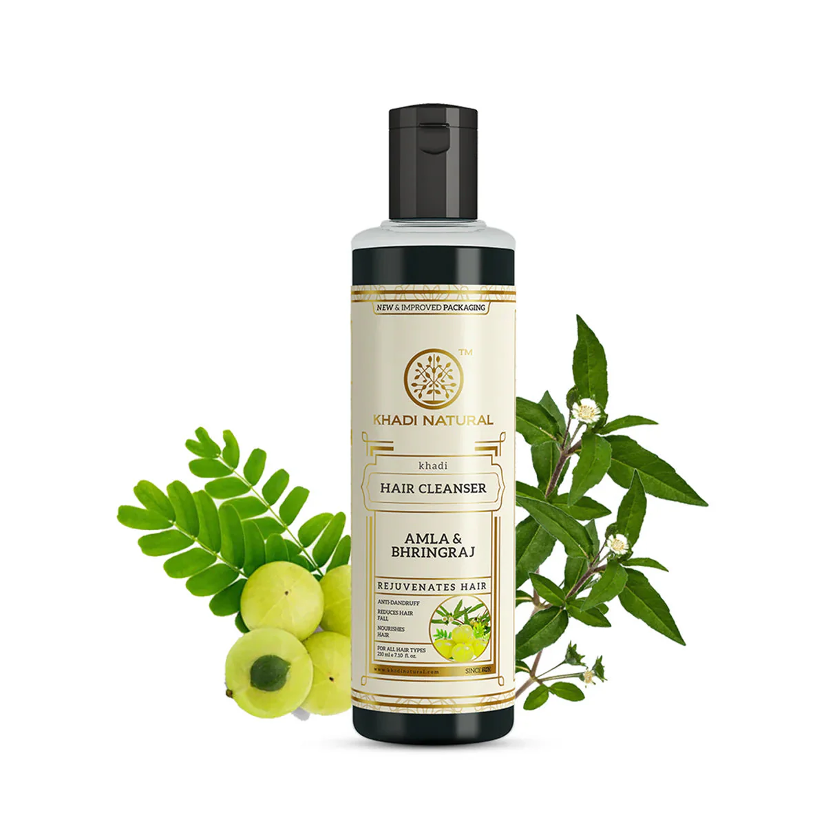 Khadi Natural Amla & Bhringraj Hair Cleanser – Herbal Shampoo for Hair Strength & Nourishment - Image 2