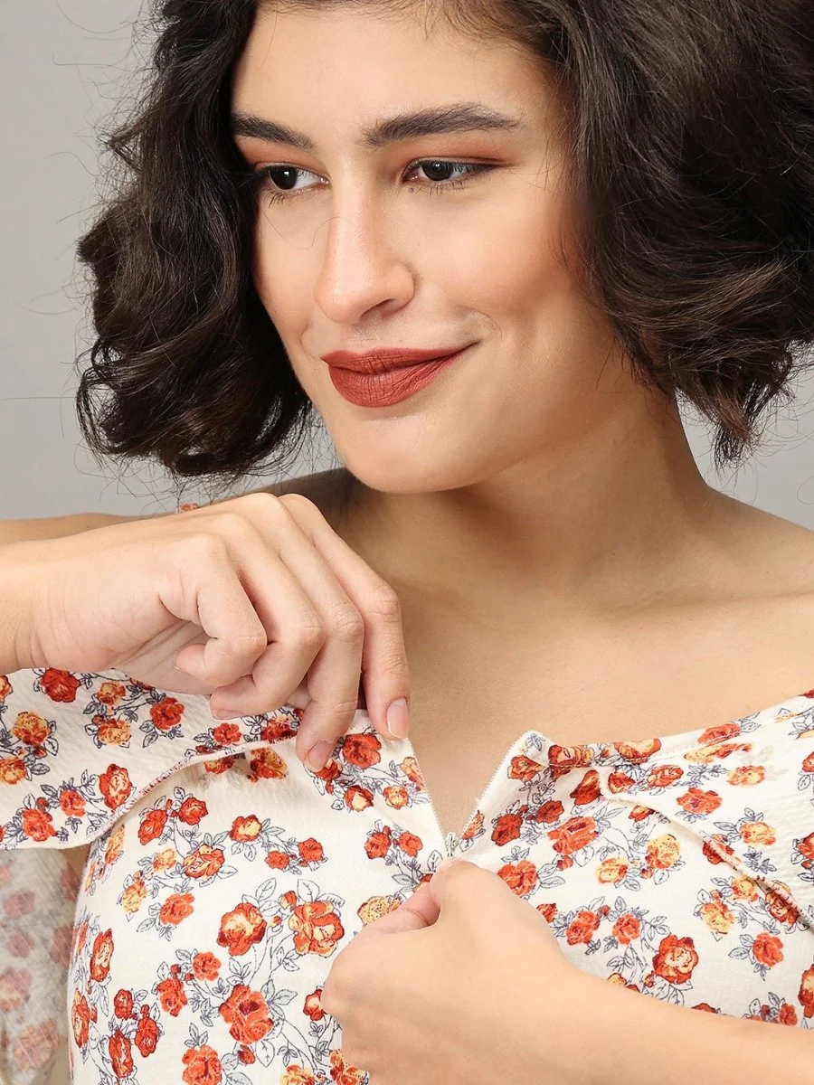 Lavishly Loved Floral Maternity And Nursing Top - Image 6