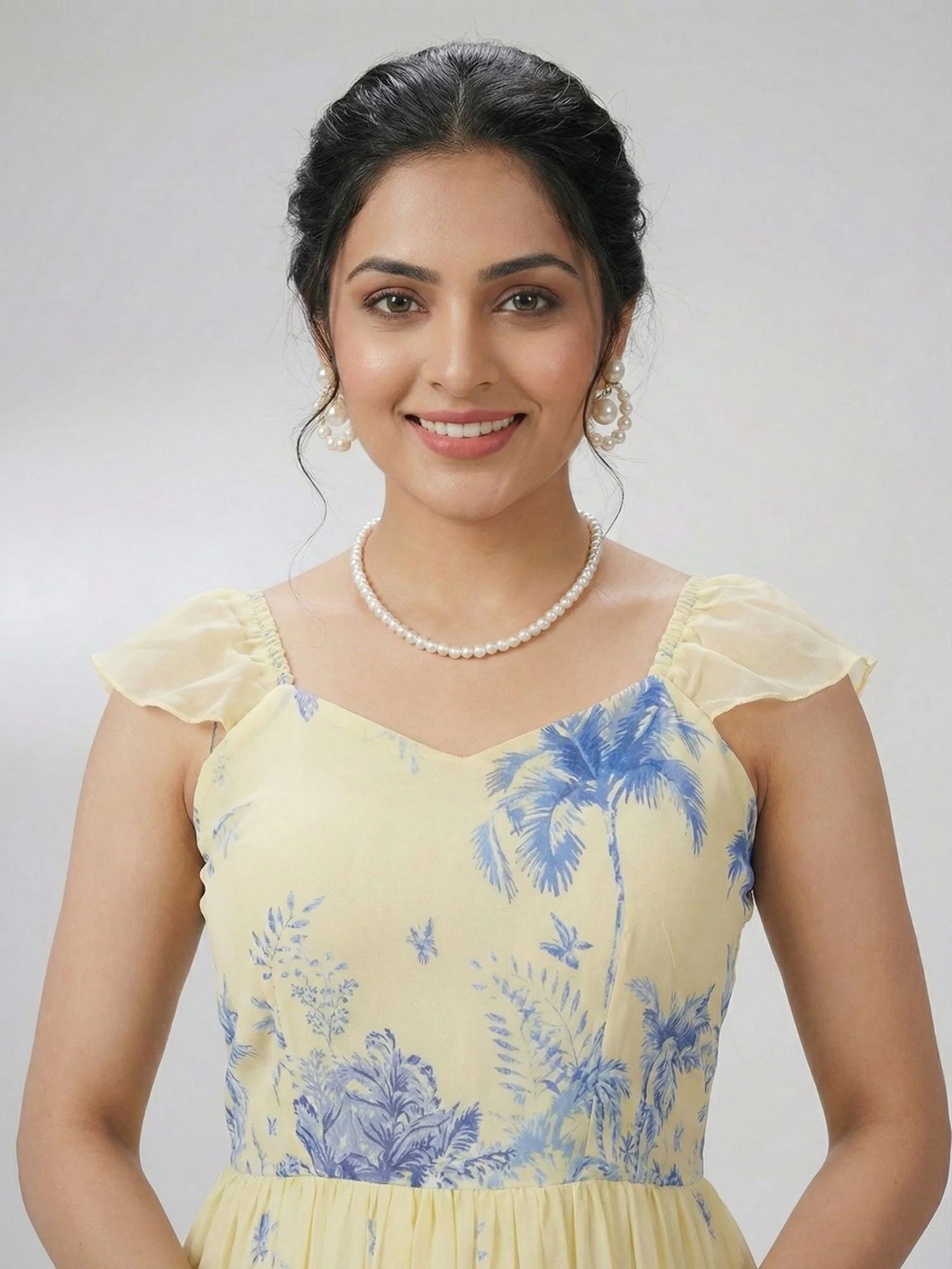 Letest Trending Royal Blue Frill Kurti - Image 4
