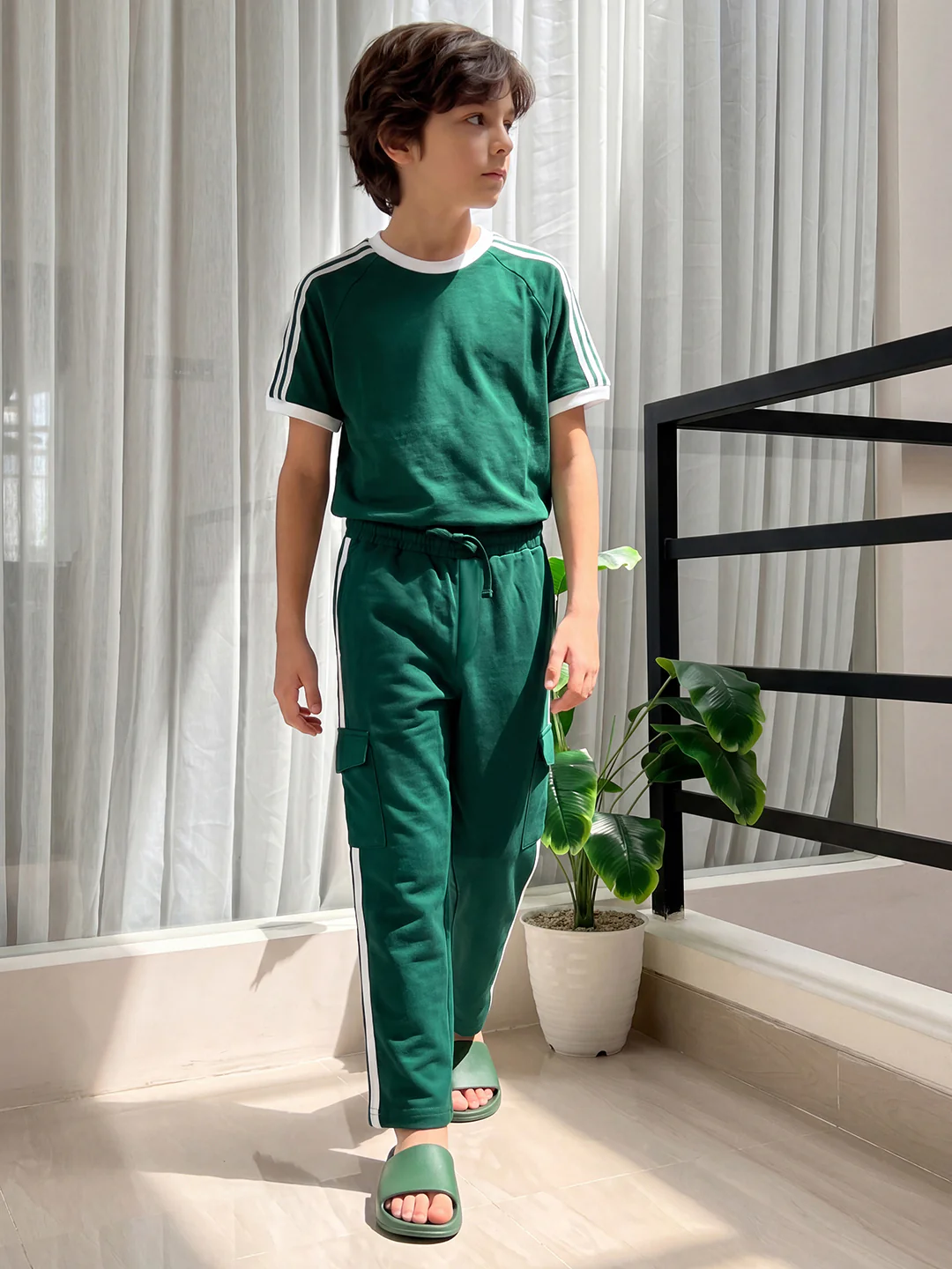 Lil Tomatoes Boys Cotton Looper Cargo Trackpant - Image 9