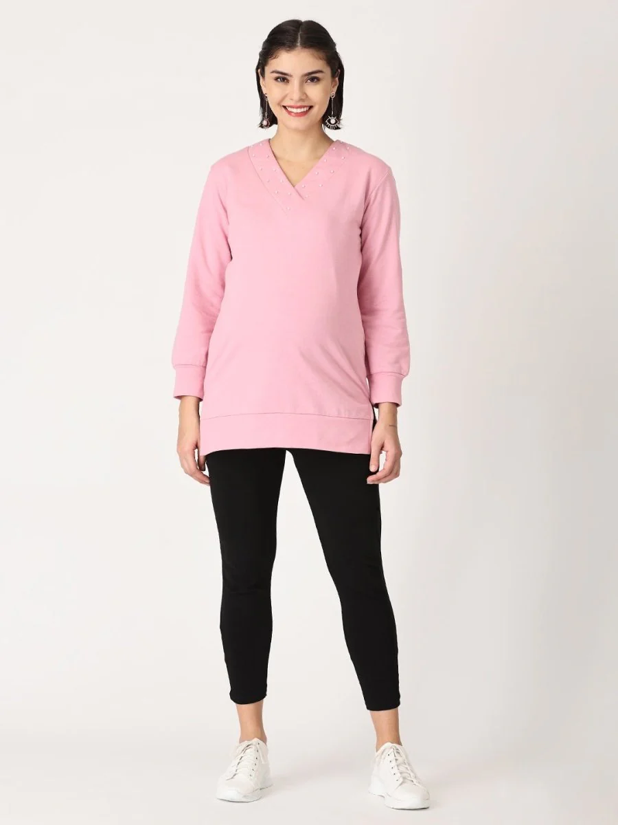 Lilac Pink Sachet Mumma Sweatshirt - Image 4