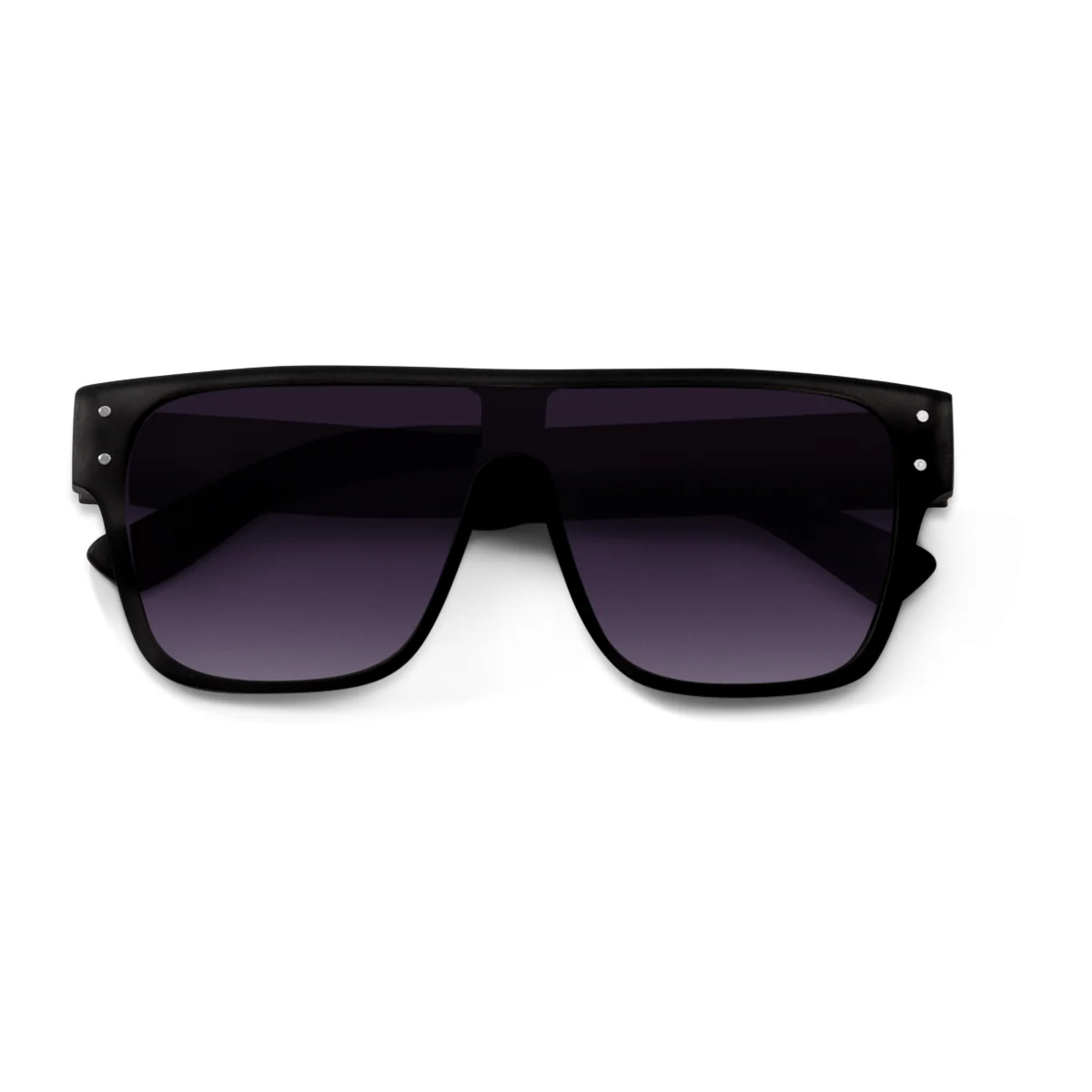 Luminary Black Oversize Sunglasses - Image 3