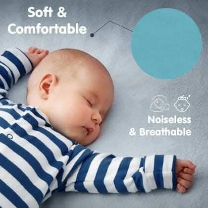 Mattress Protector Mattress Topper Waterproof Bed Protector (72x36 Skirting - 10 Inch) Blue - Image 4