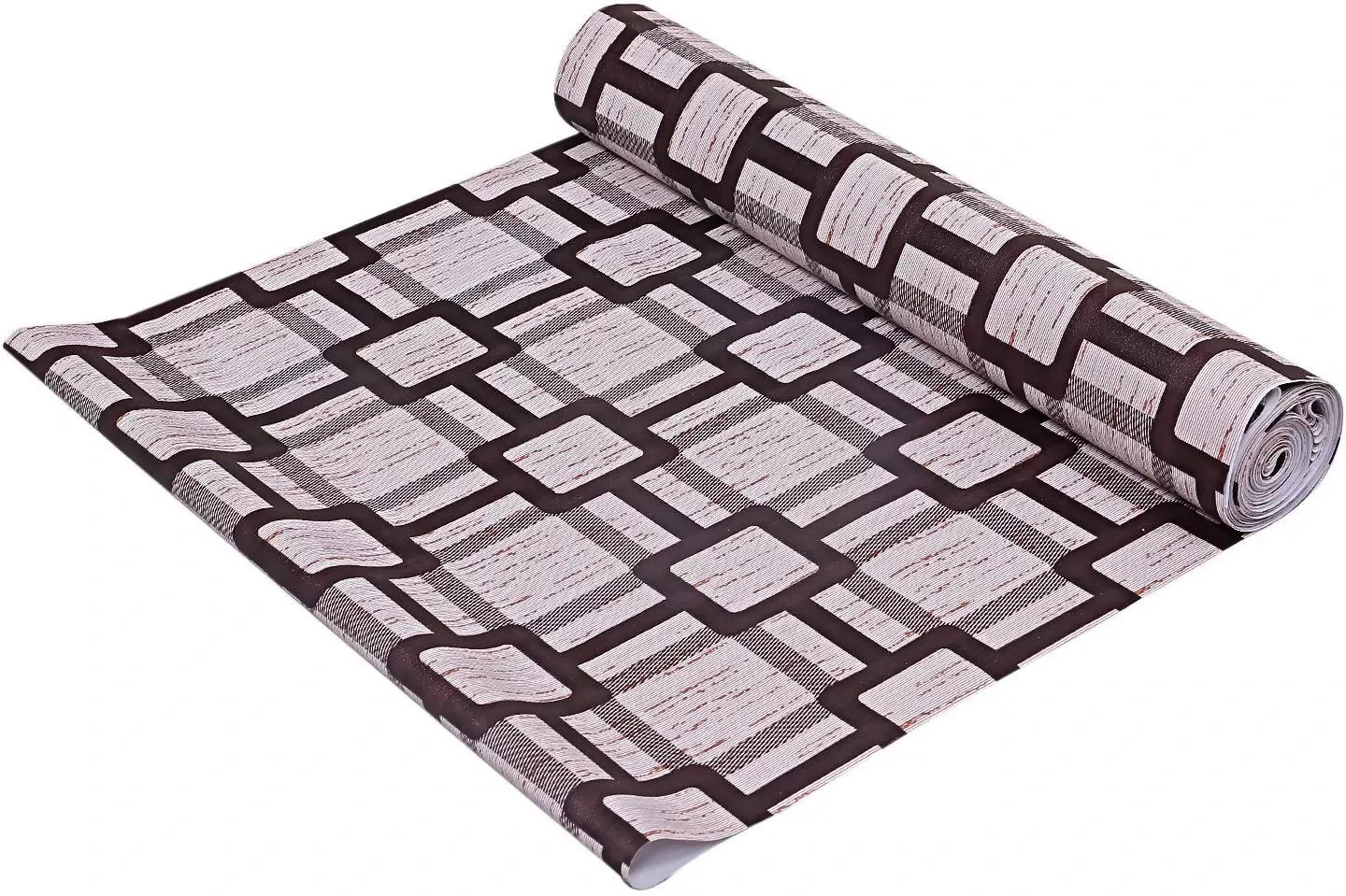 Mopak Decor Polyester Solid Fridge Mat & Cover - 50045 (Brown) - Image 4