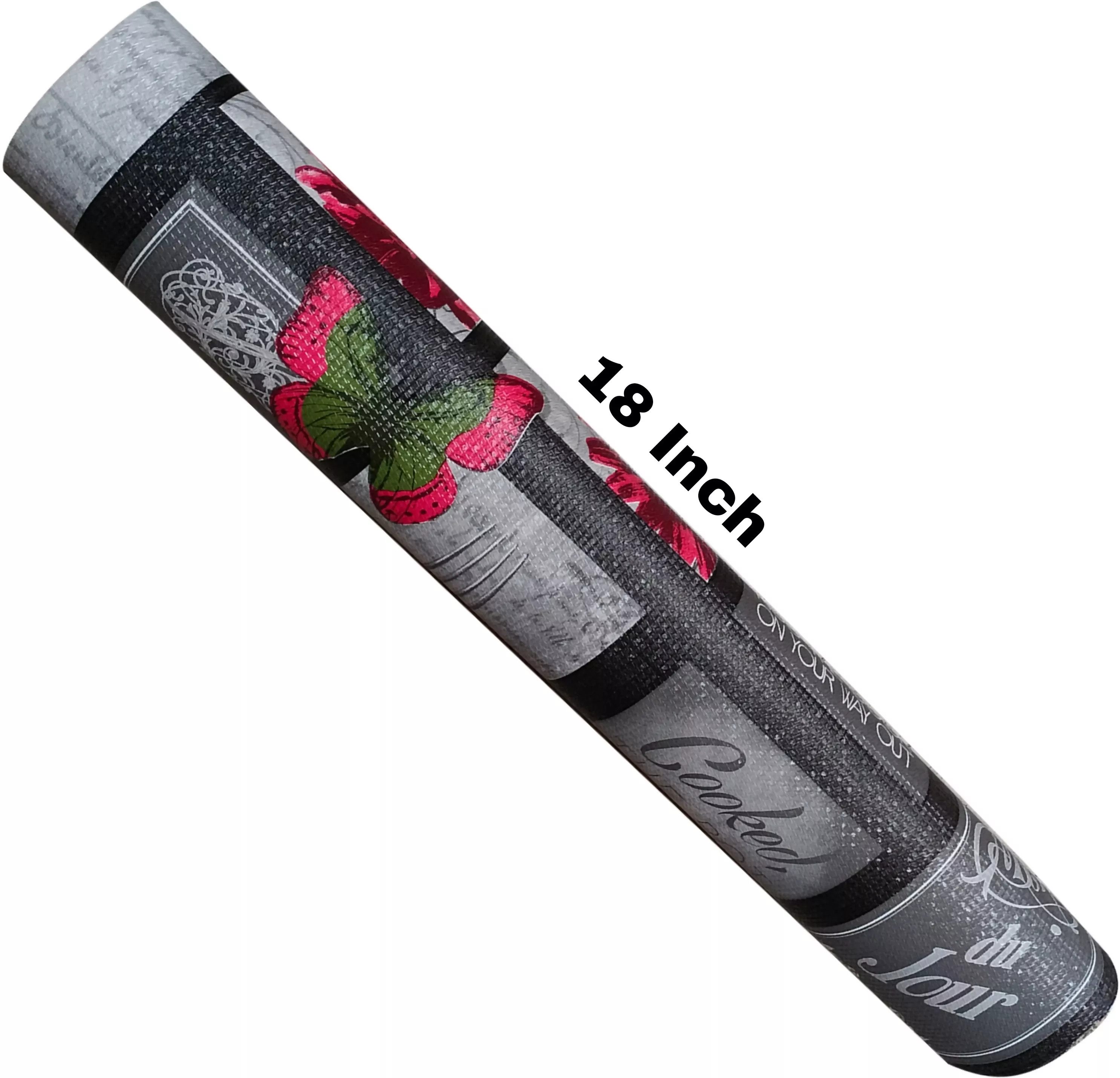 mopak decor Polyester Solid Fridge Mat & Cover50045Pack of 1Gray - Image 3