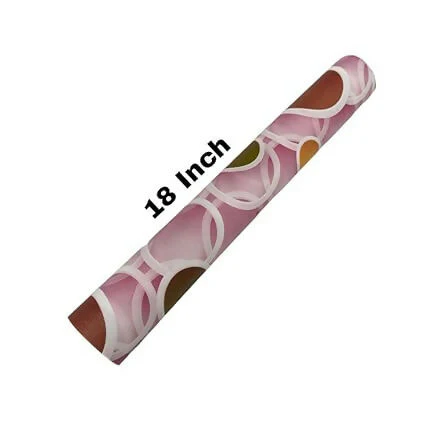 Mopak Decor Polyester Solid Pink Circle Fridge Mat & Cover - Pack of 1 (10Meter). - Image 4