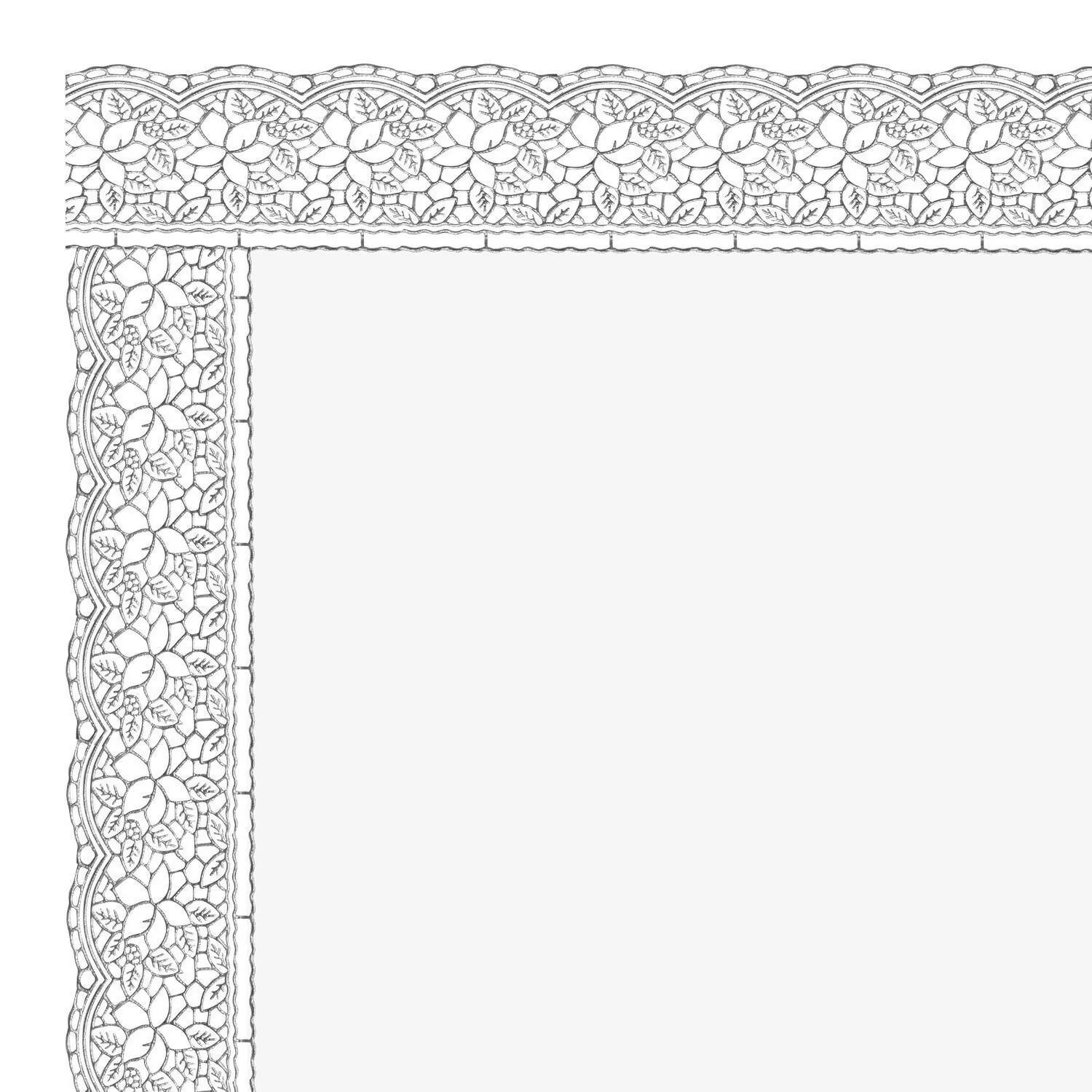 Mopak Decor Table Cover 3D Medium Size 2 to 4 Seater (40*60,) & 6 Seater (60*90,White)Classic Table Cover Printed Table Cover with Lace Centre Table Cover Rectangular Table Cover Dining table cover - Image 4