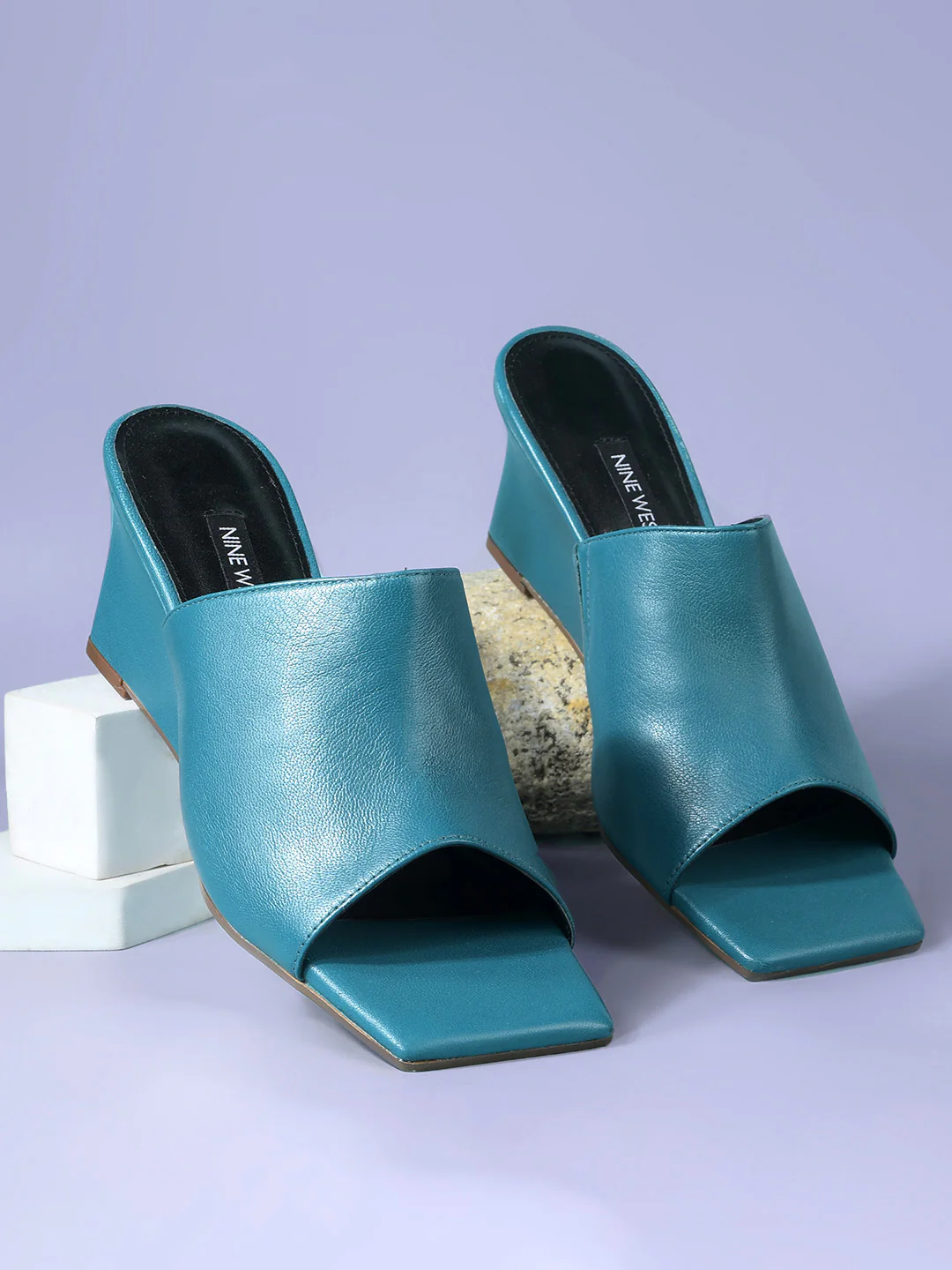 Nine West Women Wedge Heel Mule Sandal - Image 6