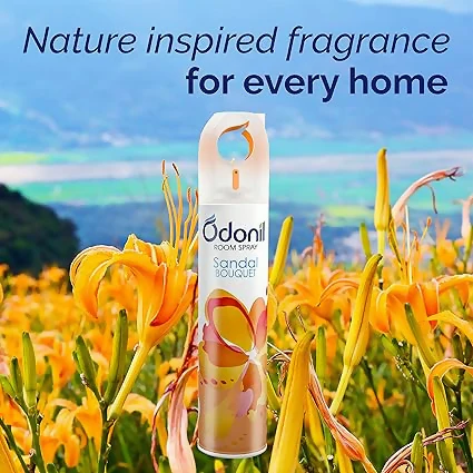 Odonil Room & Air Freshener Sandal Bouquet Spray|Nature Inspired Long Lasting Fragrance Spray Room & Air Freshener Sandal Bouquet Spray (220 ml) - Image 3