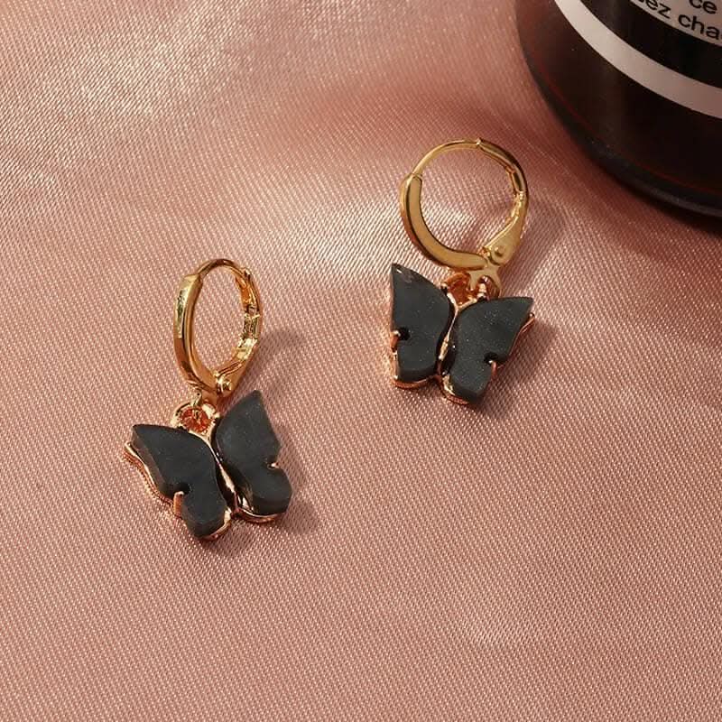 Pinapes clip on earrings for women and girls (Black, pack of 2) - Image 3