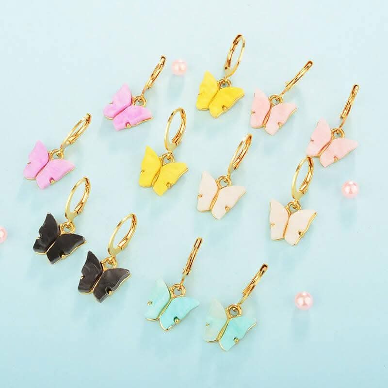 Pinapes clip on earrings for women and girls (set of 6)